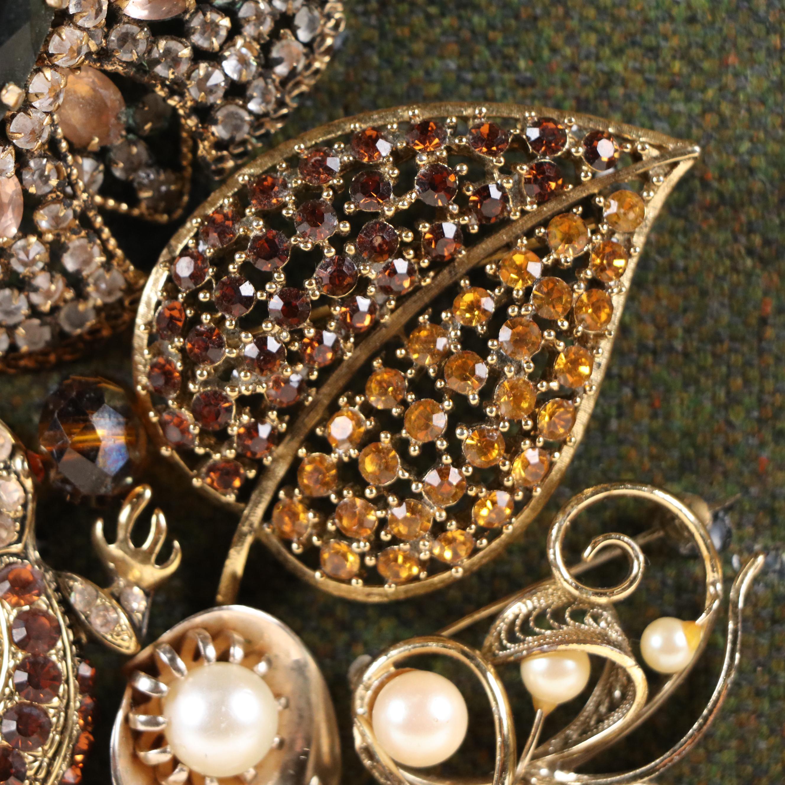 Karen Pagán Repurposed Jewelry Art Collage Bouquet in Vase, 2025