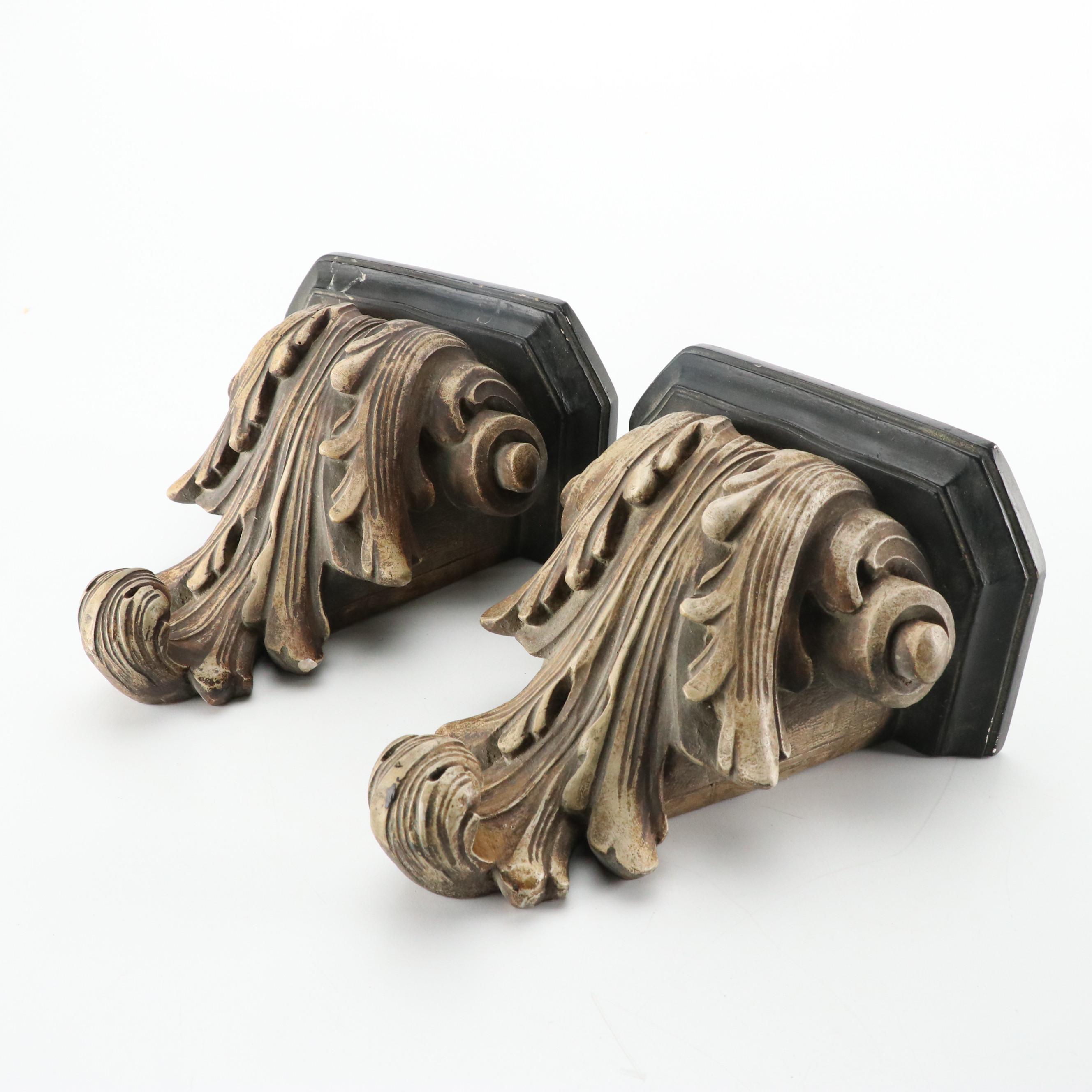 Clifford Art Studio Painted Composite Tuscan Style Corbel Shelves