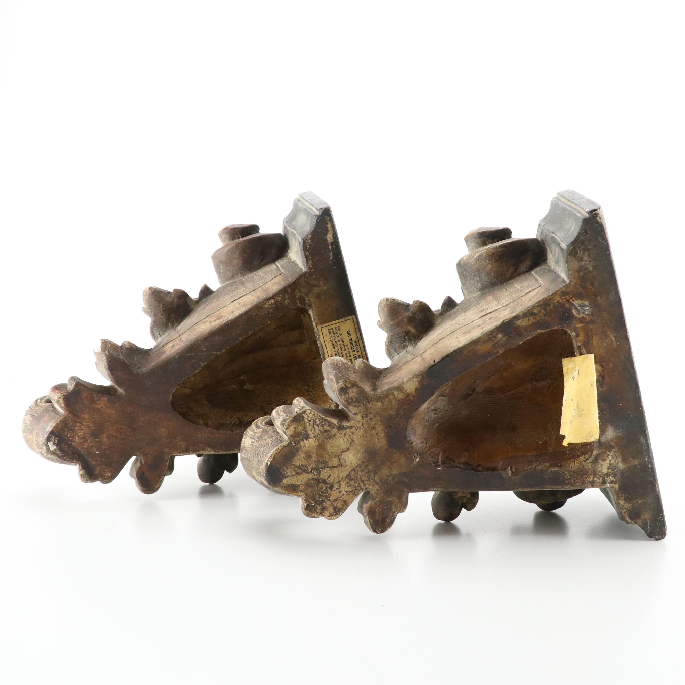 Clifford Art Studio Painted Composite Tuscan Style Corbel Shelves