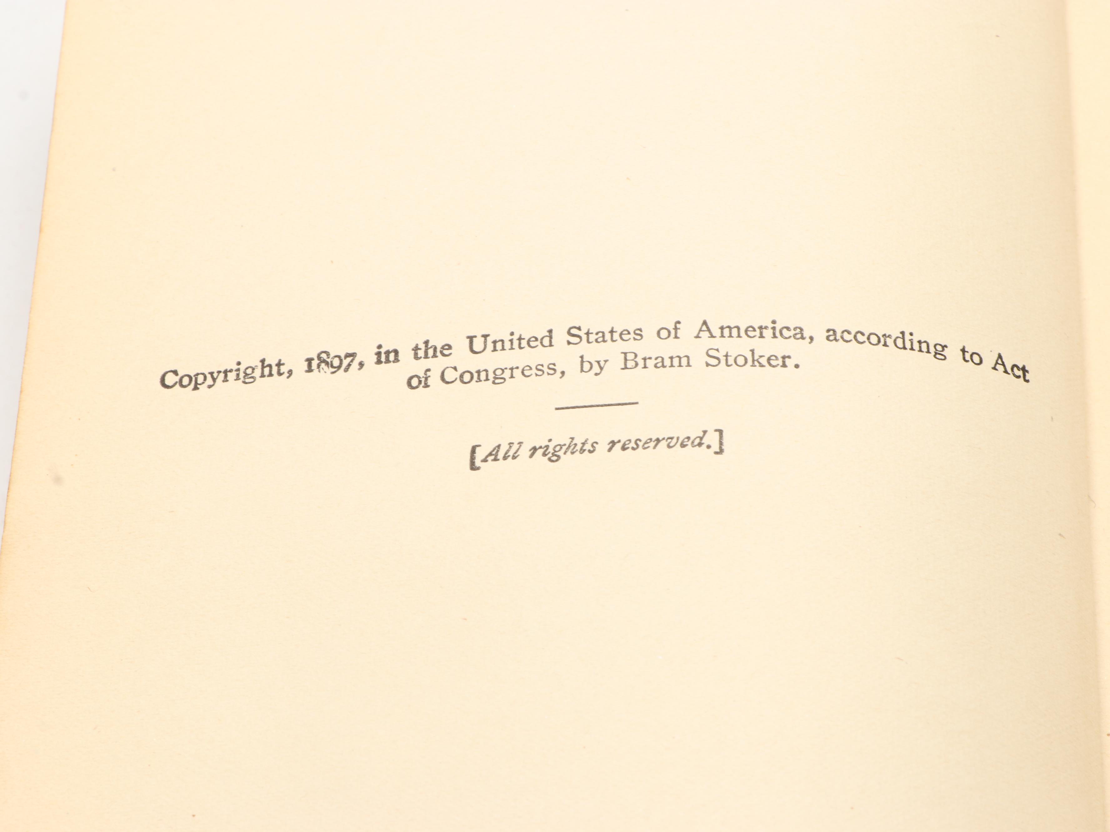 "Dracula" by Bram Stoker, Early 20th Century