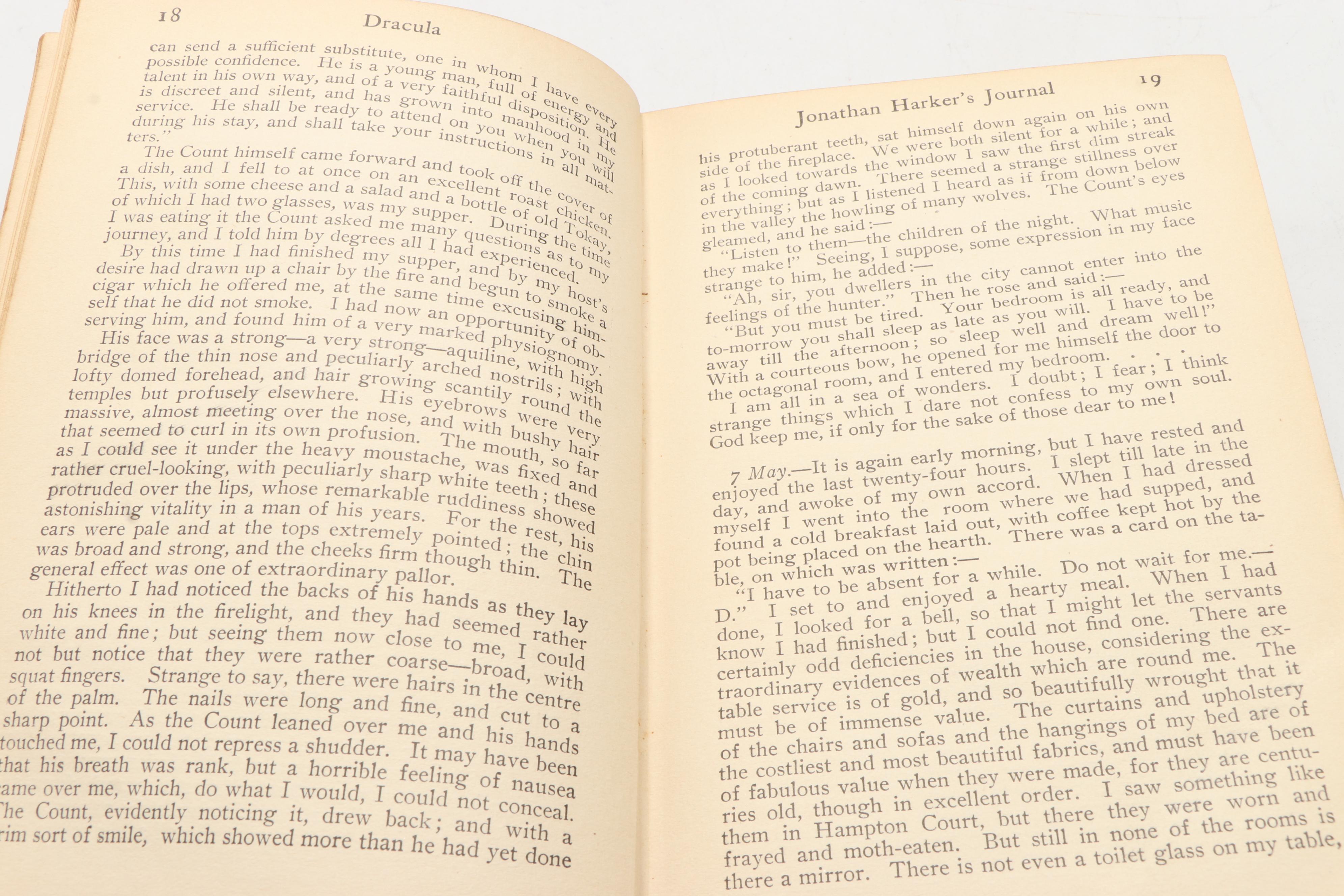 "Dracula" by Bram Stoker, Early 20th Century