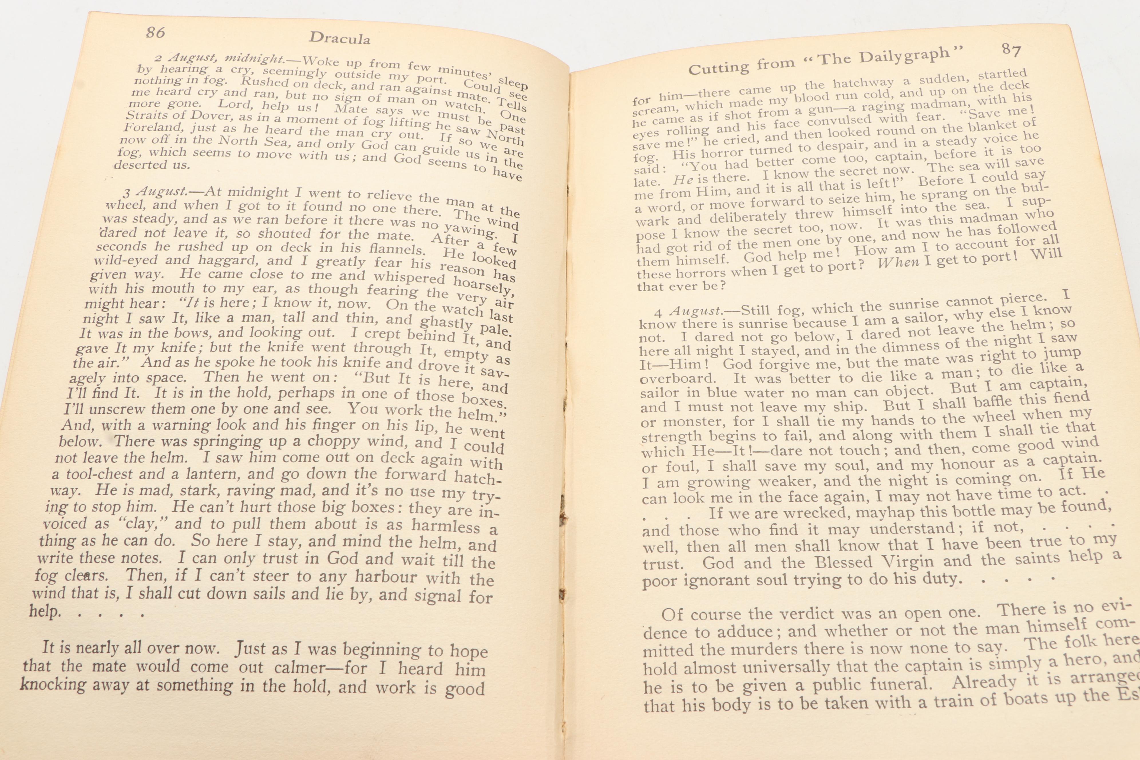 "Dracula" by Bram Stoker, Early 20th Century