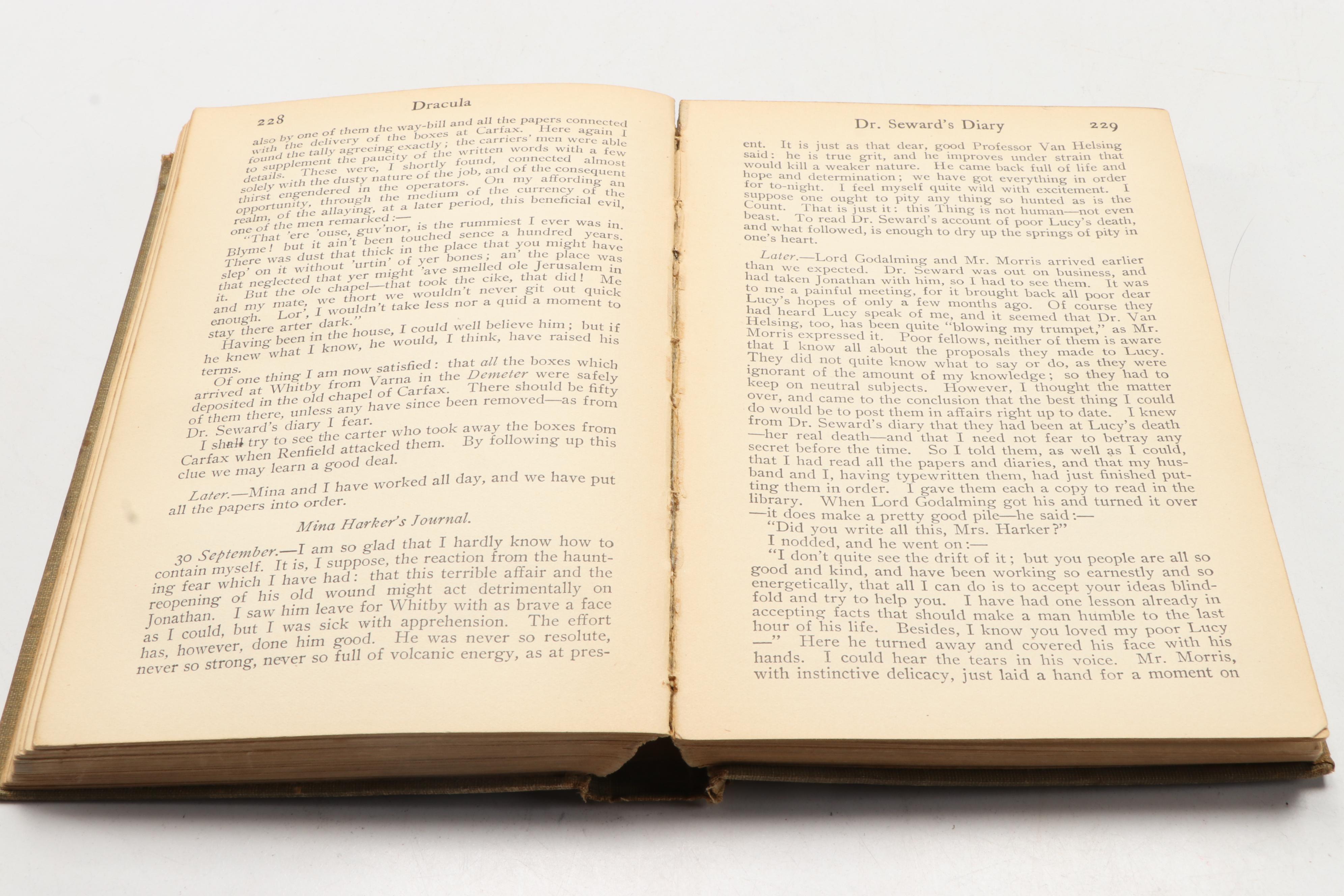 "Dracula" by Bram Stoker, Early 20th Century