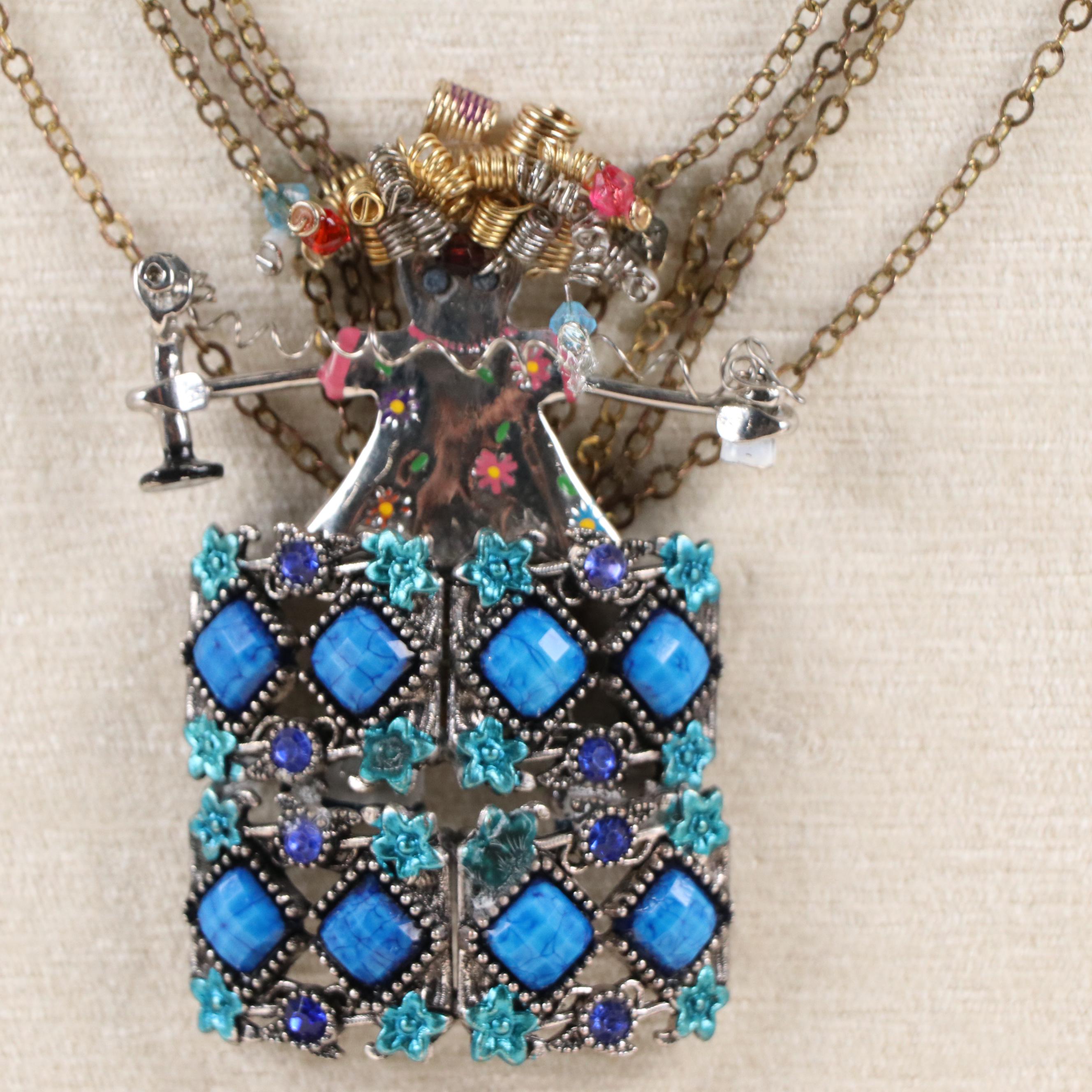 Karen Pagán Repurposed Jewelry Art Collage Hot Air Balloon, 2025