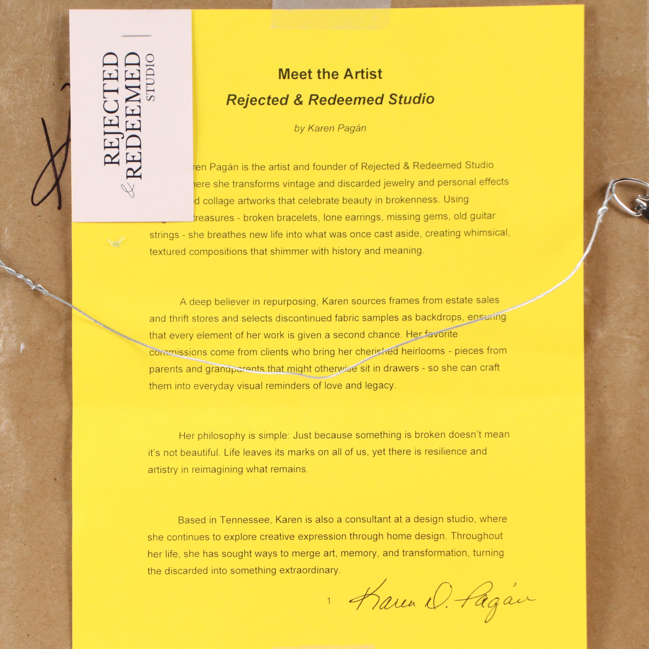 Karen Pagán Repurposed Jewelry Art Collage Hot Air Balloon, 2025