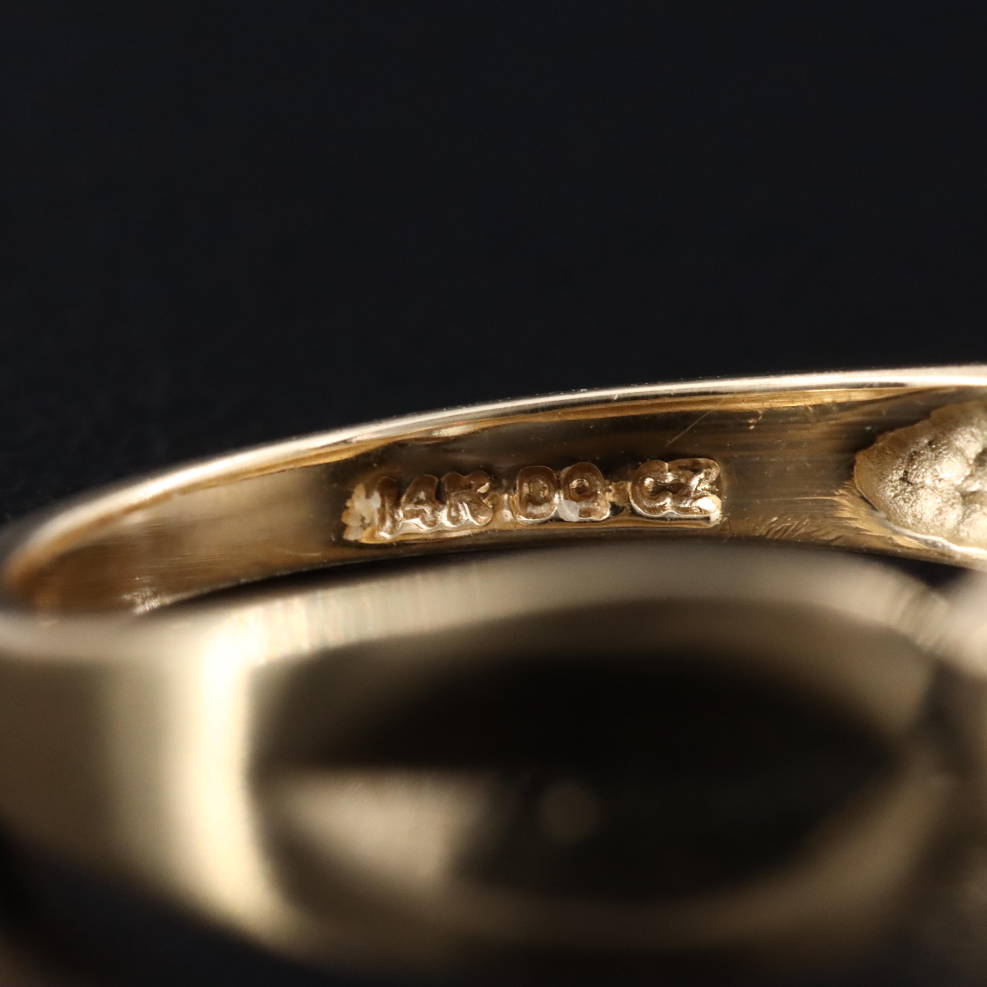 14K CZ Ring