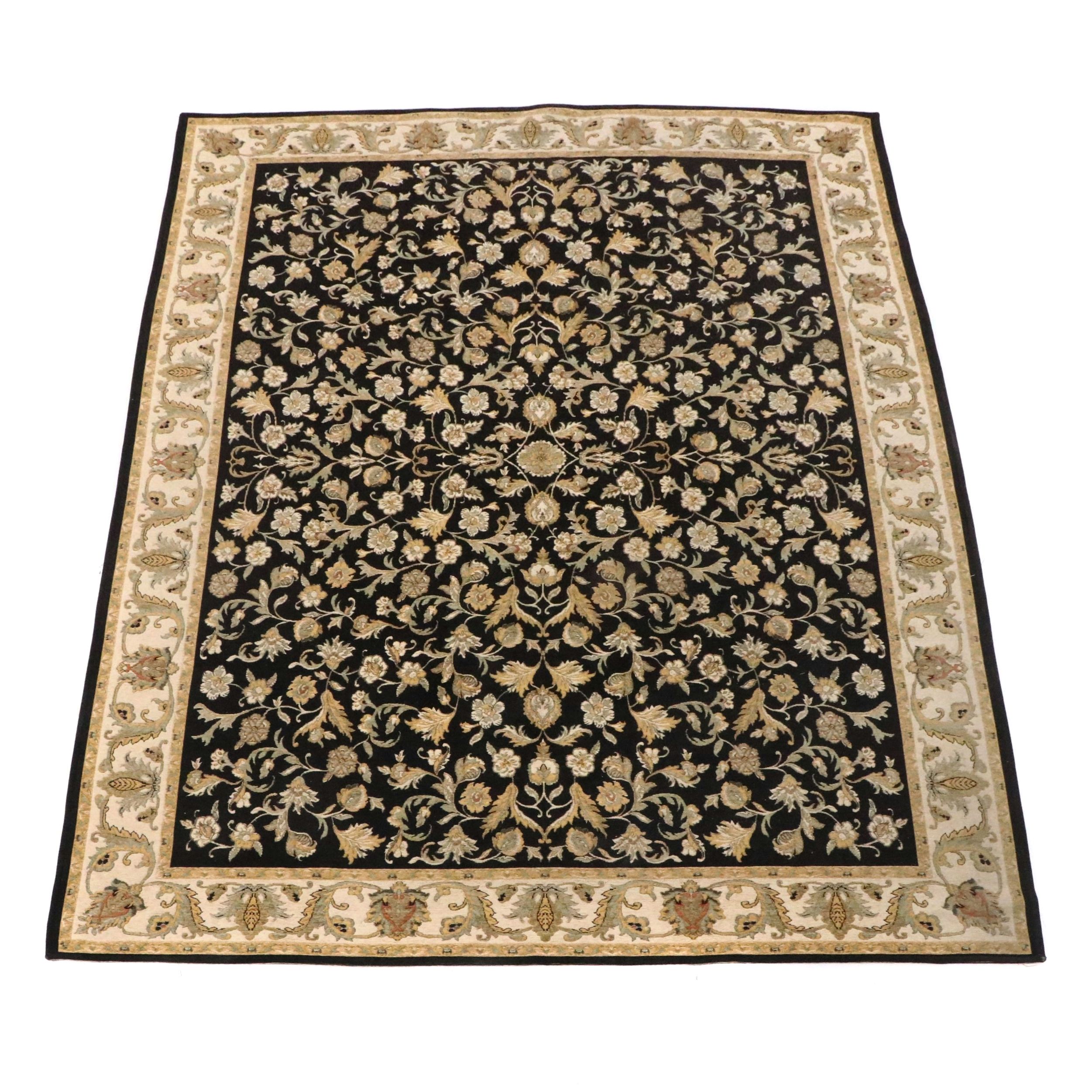 9'6 x 13'6 Machine Made Indian Agra Style Room-Sized Rug