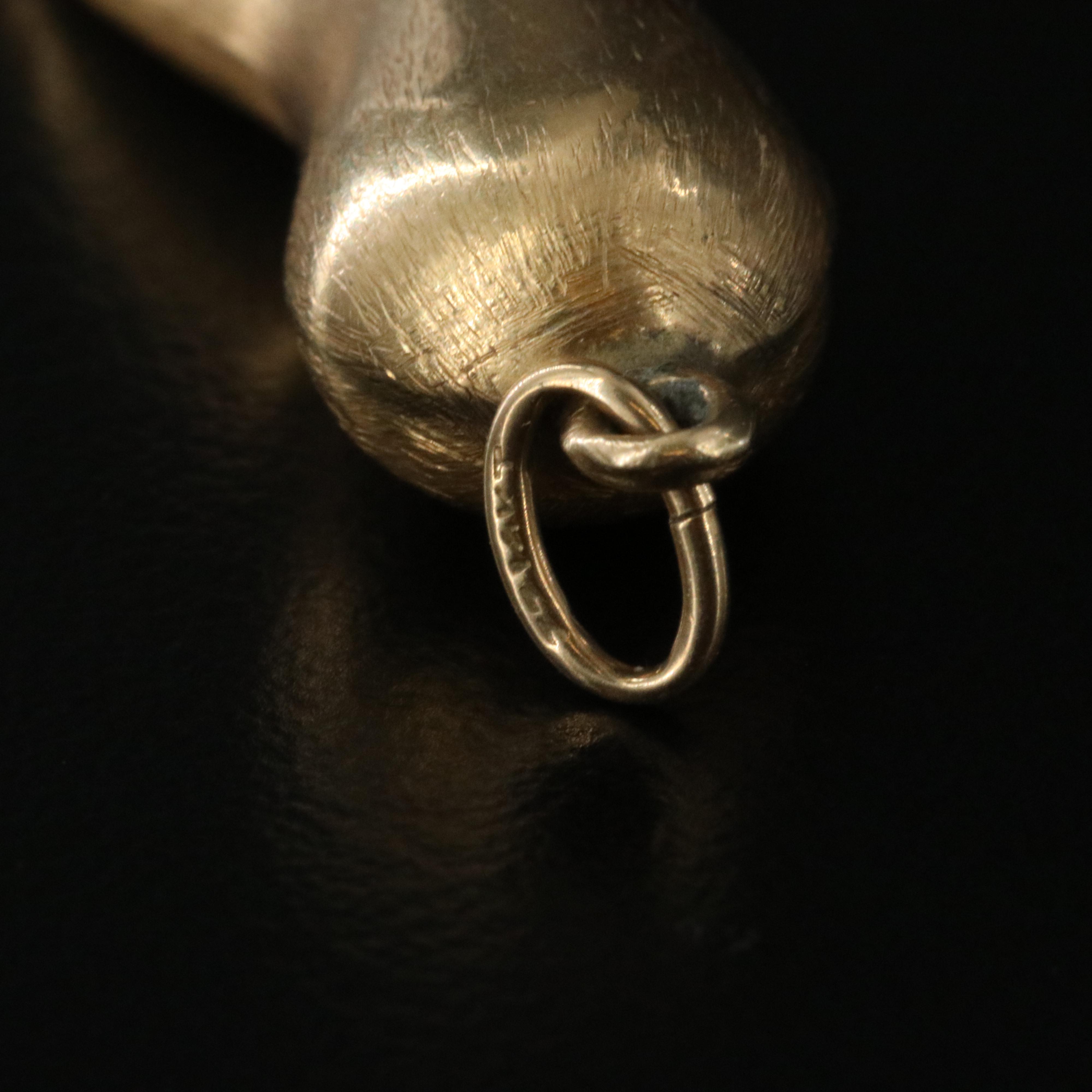 14K Cornicello Horn Pendant