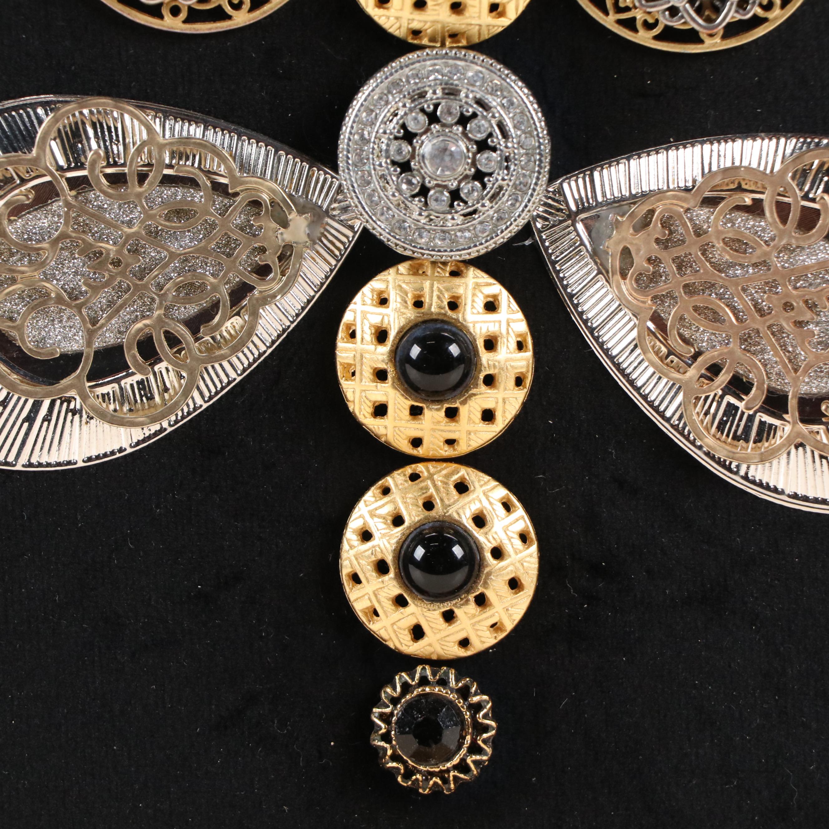 Karen Pagán Repurposed Jewelry Art Collage Figure, 2025