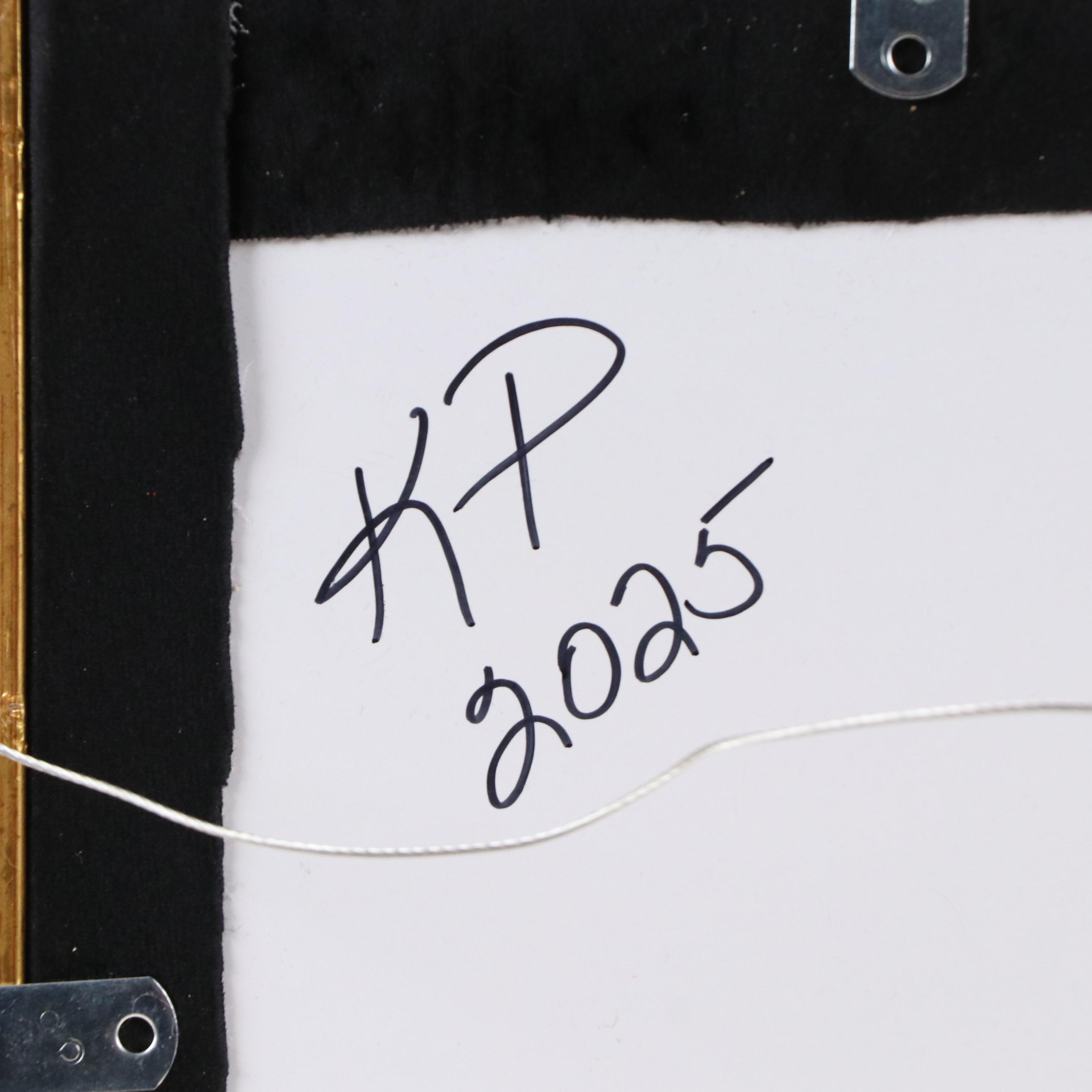 Karen Pagán Repurposed Jewelry Art Collage Figure, 2025