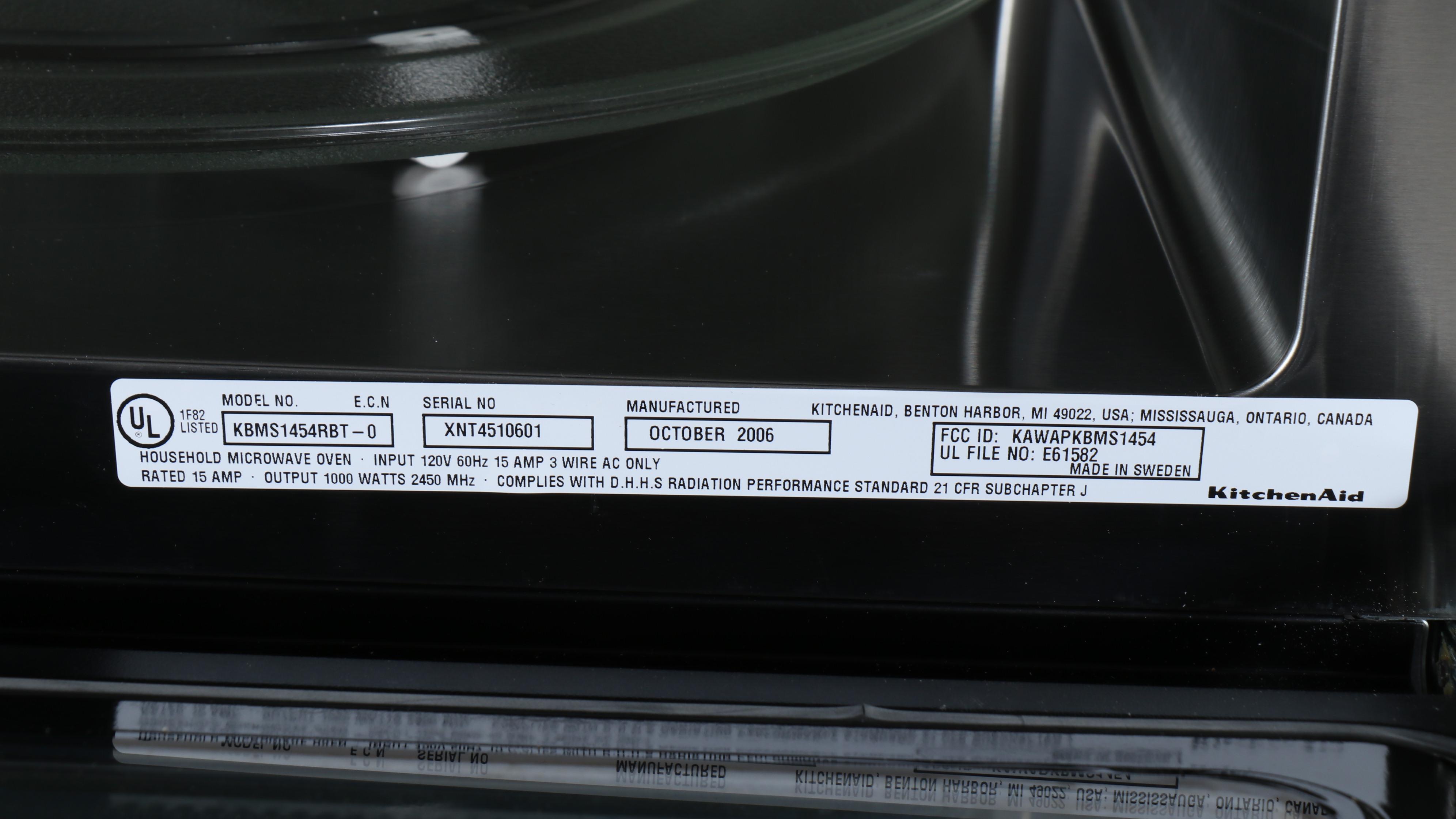 KitchenAid Electric Microwave Oven