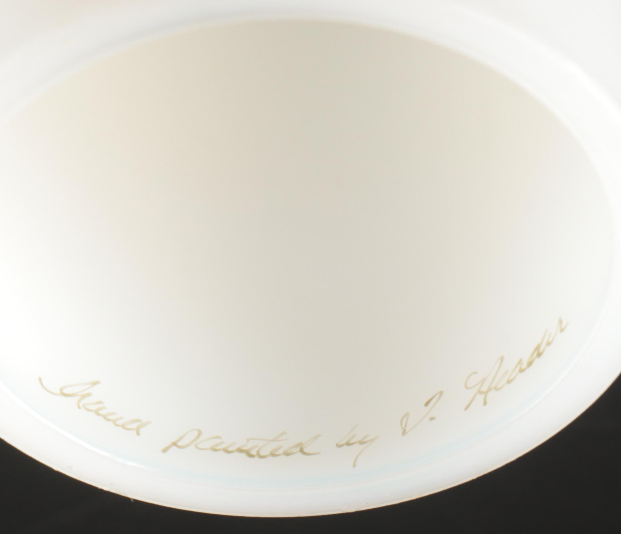 Fenton and Other Hand-Painted Milk Glass Fairy Lamps