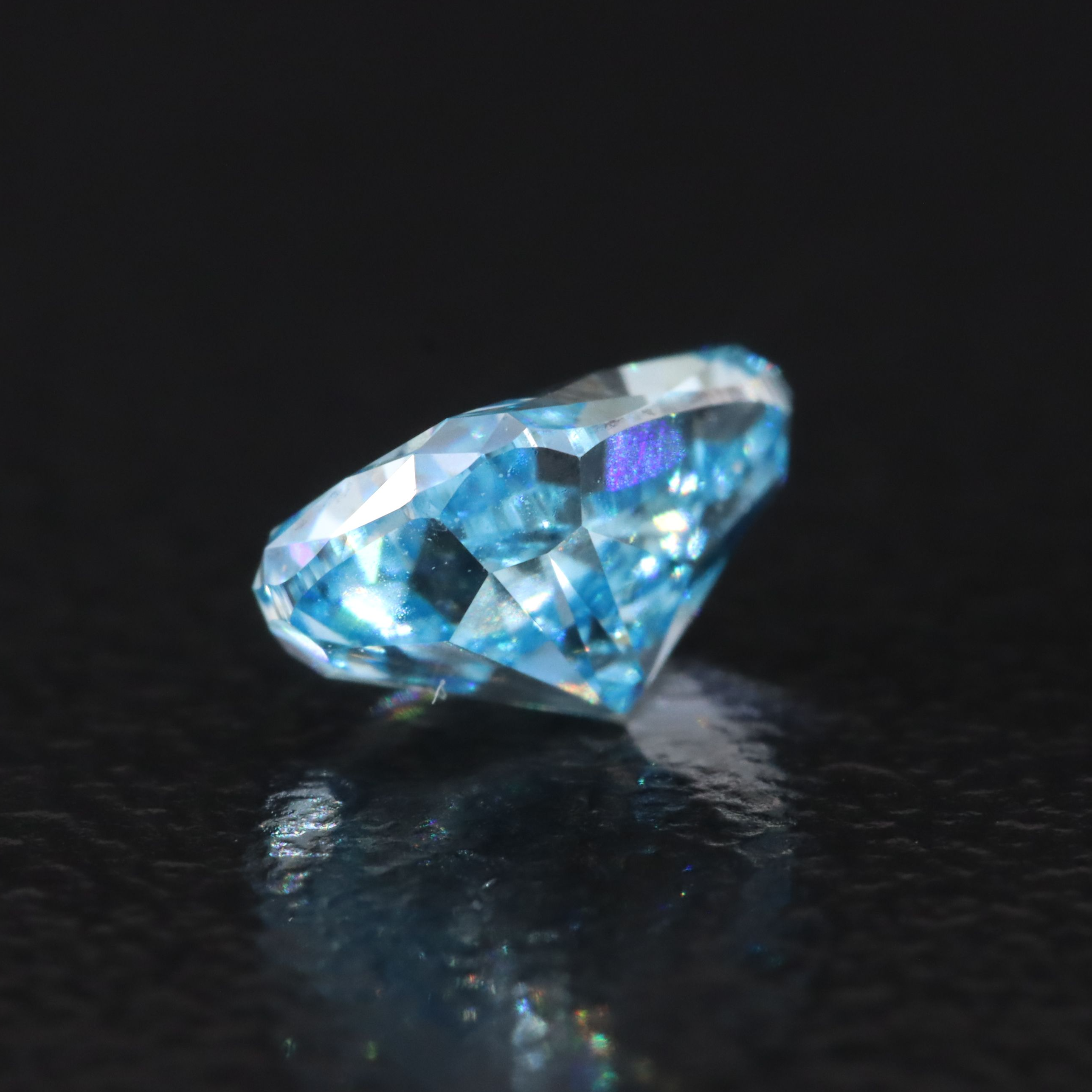 Loose 1.03 CT Lab Grown Fancy Blue Diamond with IGI Report