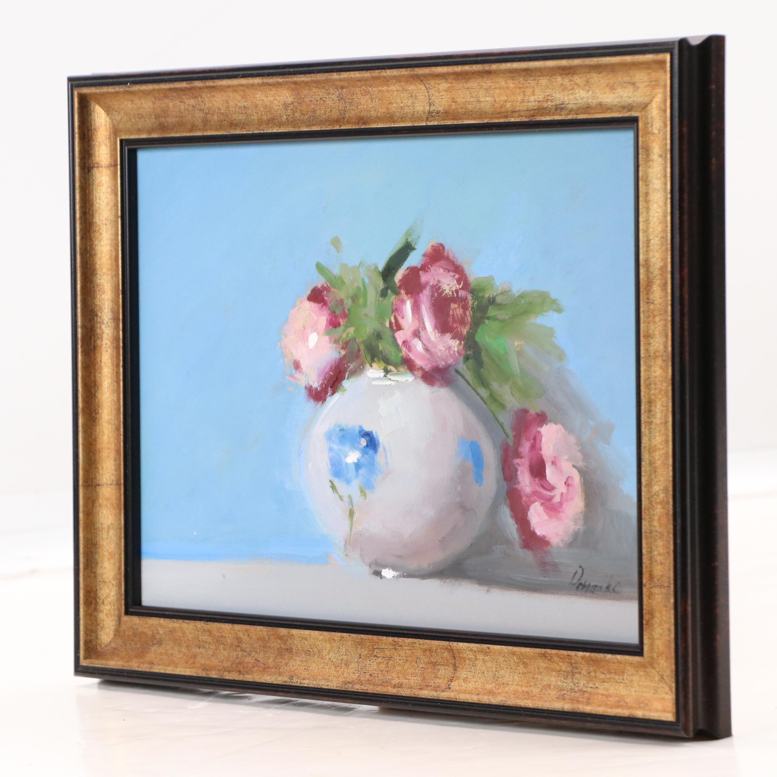 Natalia Demenko Floral Still Life Oil Painting, 21st Century