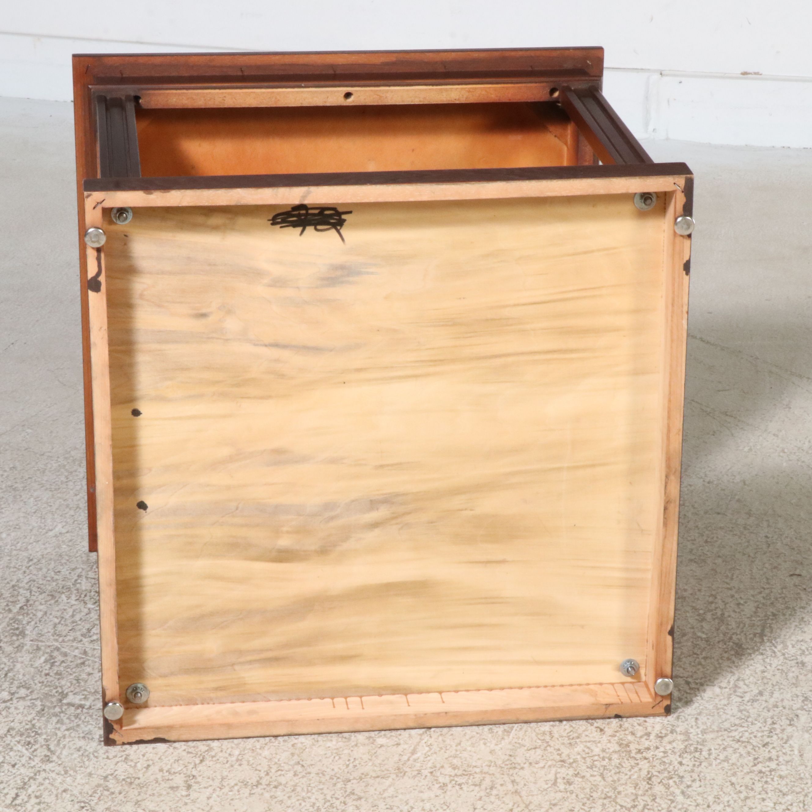 Neoclassical Style Mahogany Two-Tier Side Table