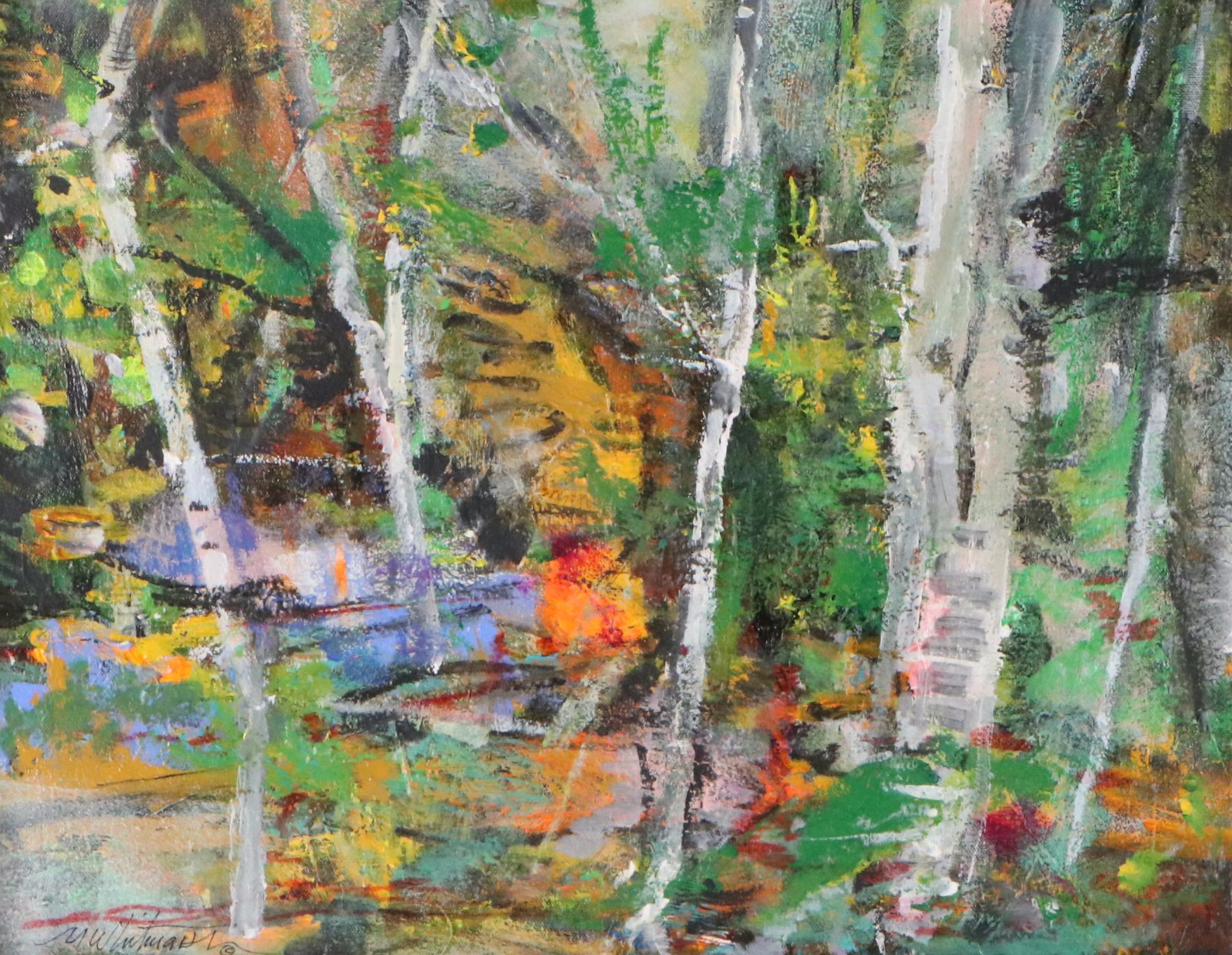 Mark Whitmarsh Acrylic Painting "Garden of Time," 2025