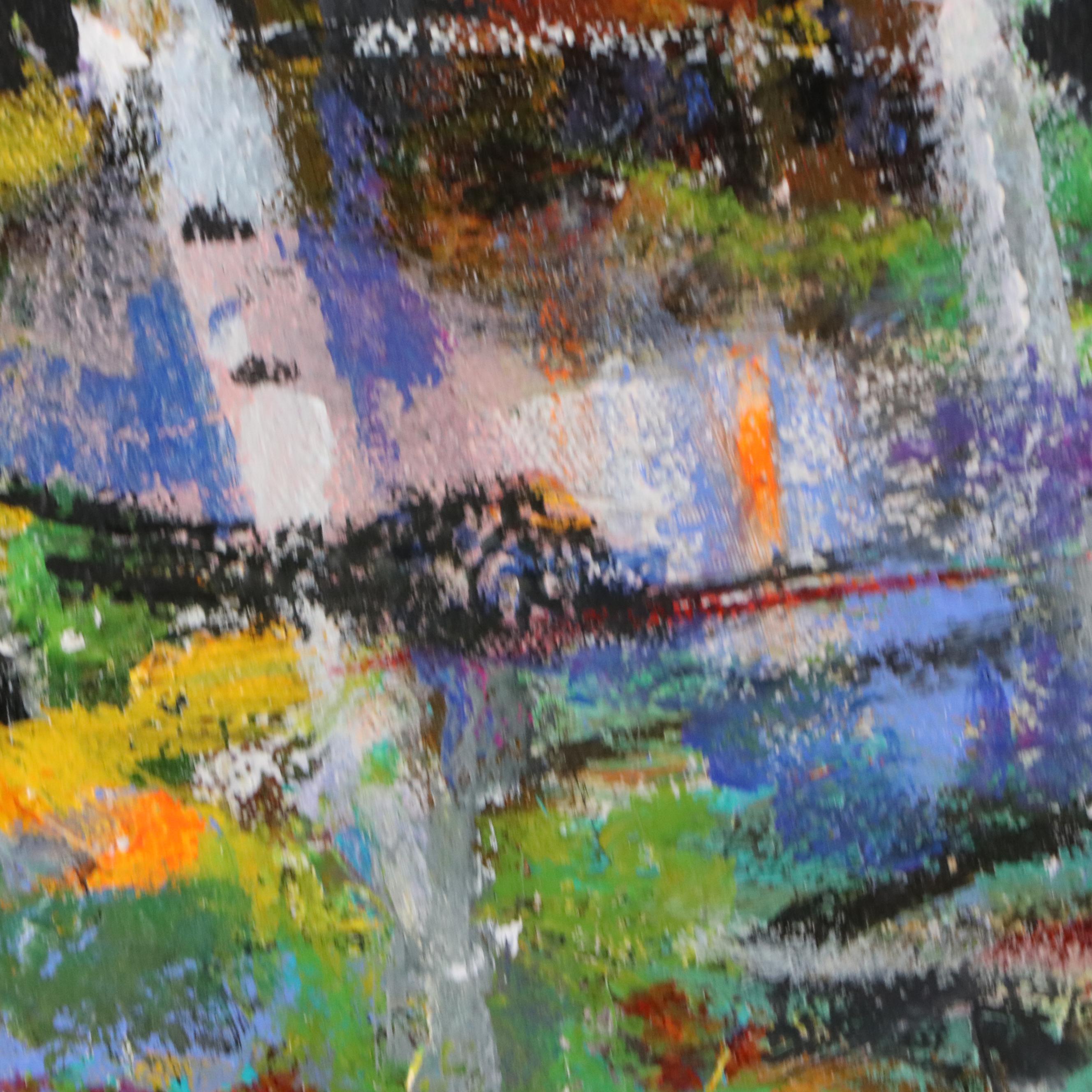 Mark Whitmarsh Acrylic Painting "Garden of Time," 2025