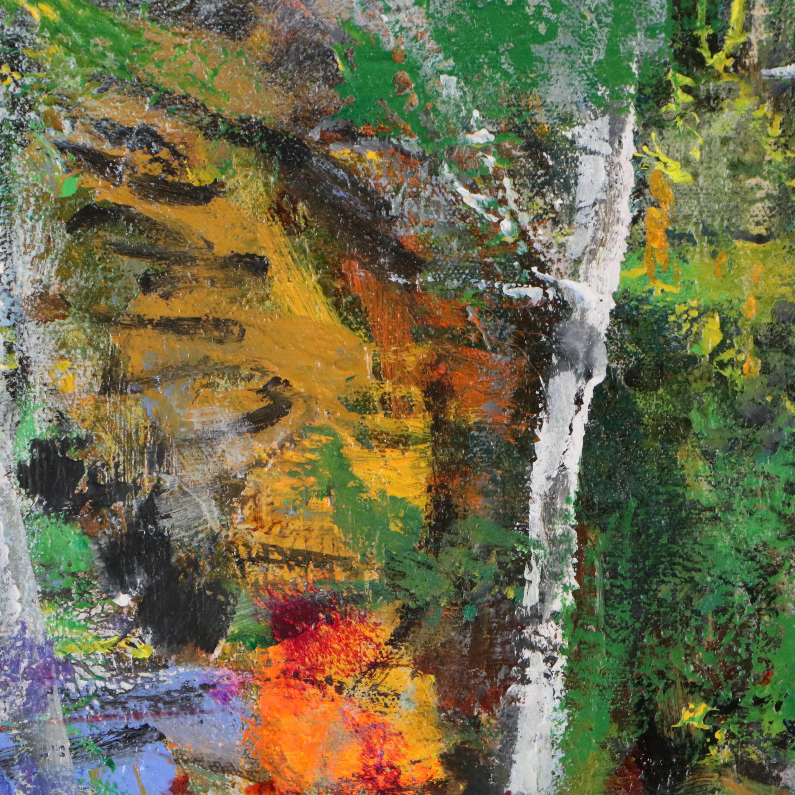 Mark Whitmarsh Acrylic Painting "Garden of Time," 2025