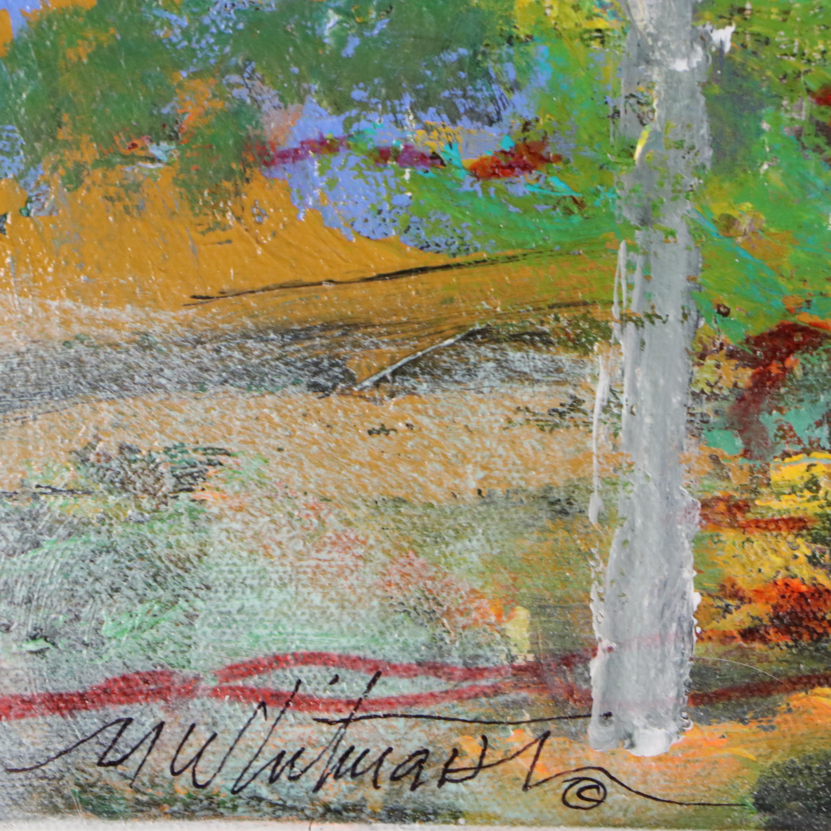 Mark Whitmarsh Acrylic Painting "Garden of Time," 2025