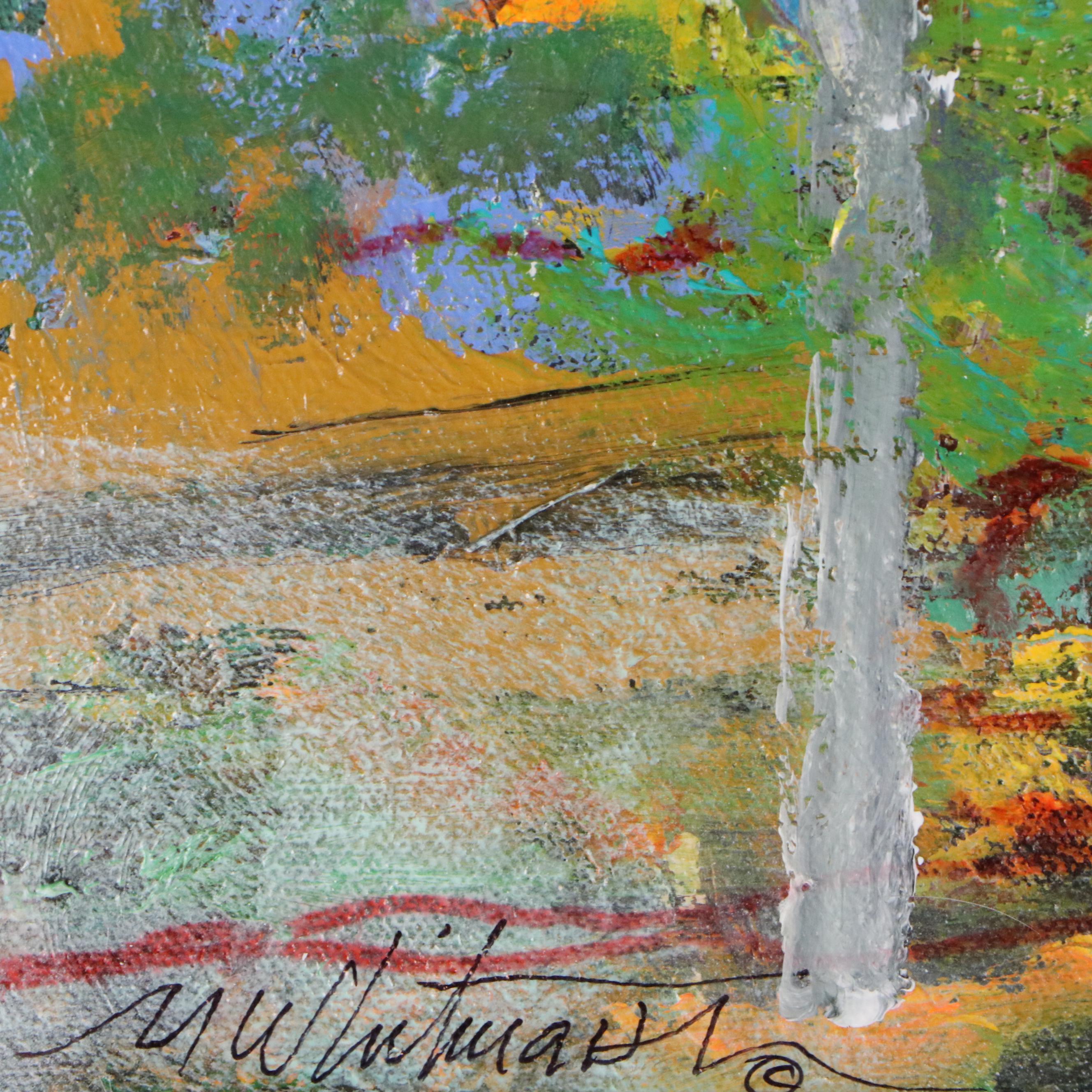 Mark Whitmarsh Acrylic Painting "Garden of Time," 2025