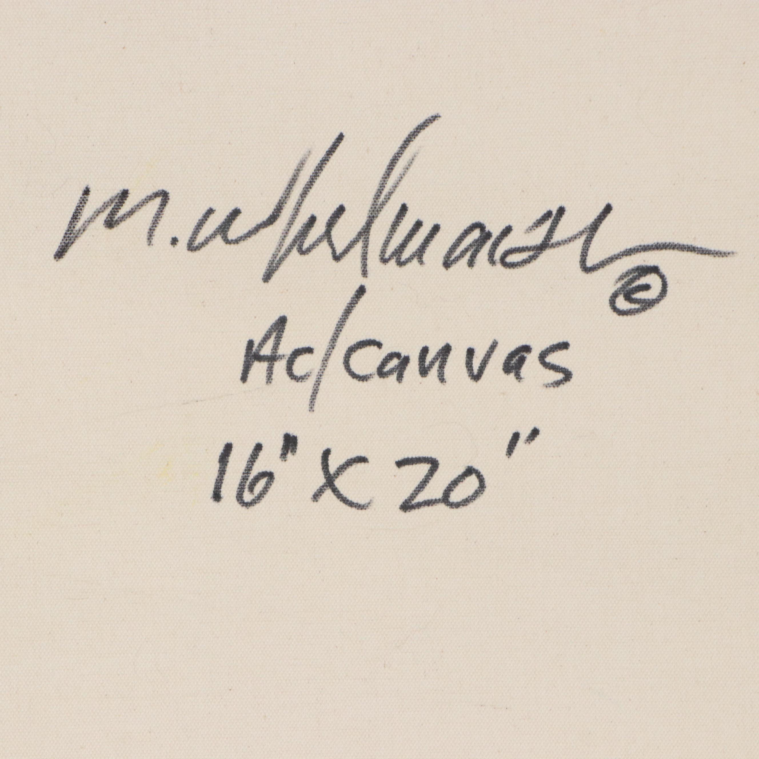 Mark Whitmarsh Acrylic Painting "Garden of Time," 2025