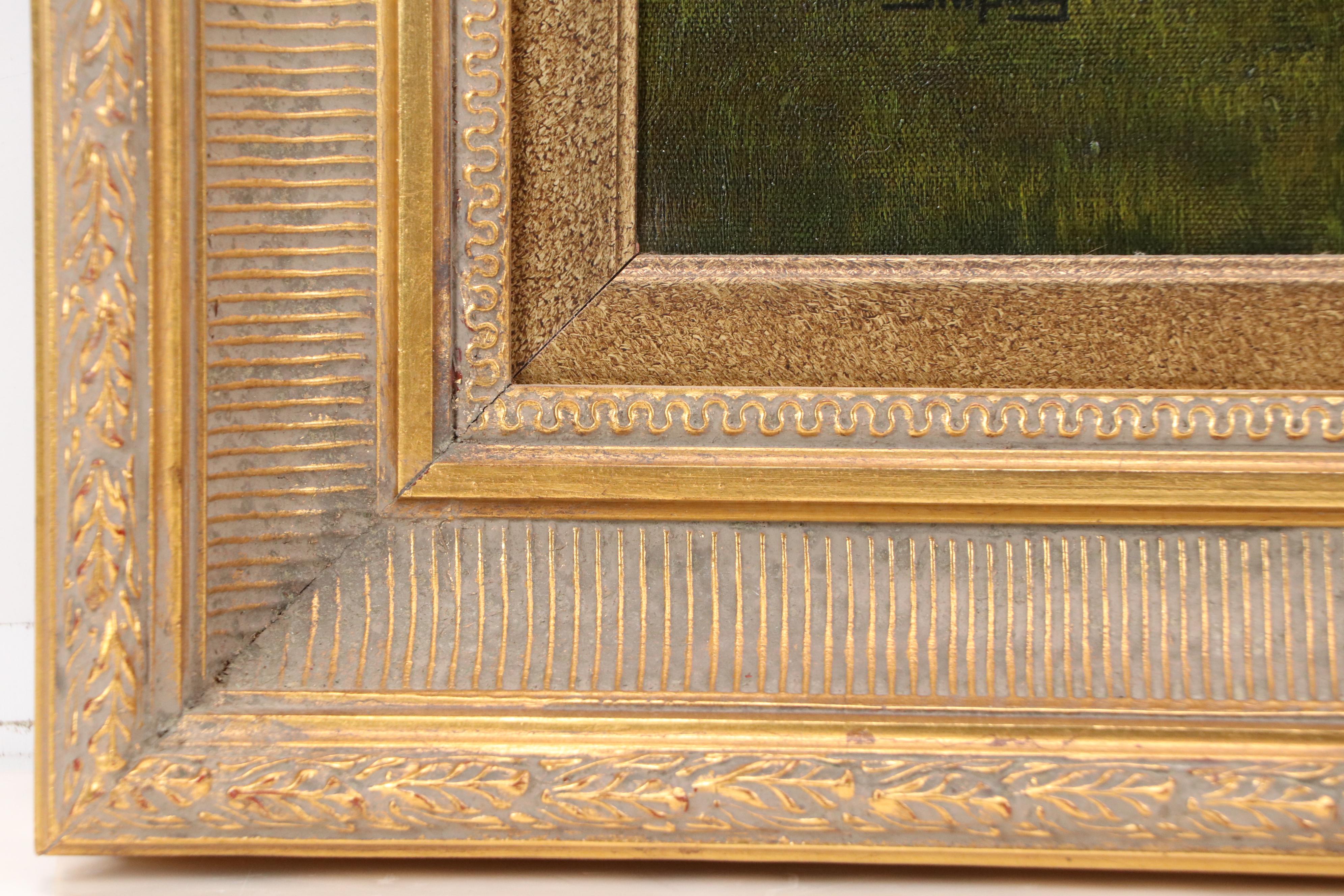 T. Shipley Equestrian Oil Painting of Jockey with Black Horse, Circa Mid-20th C.