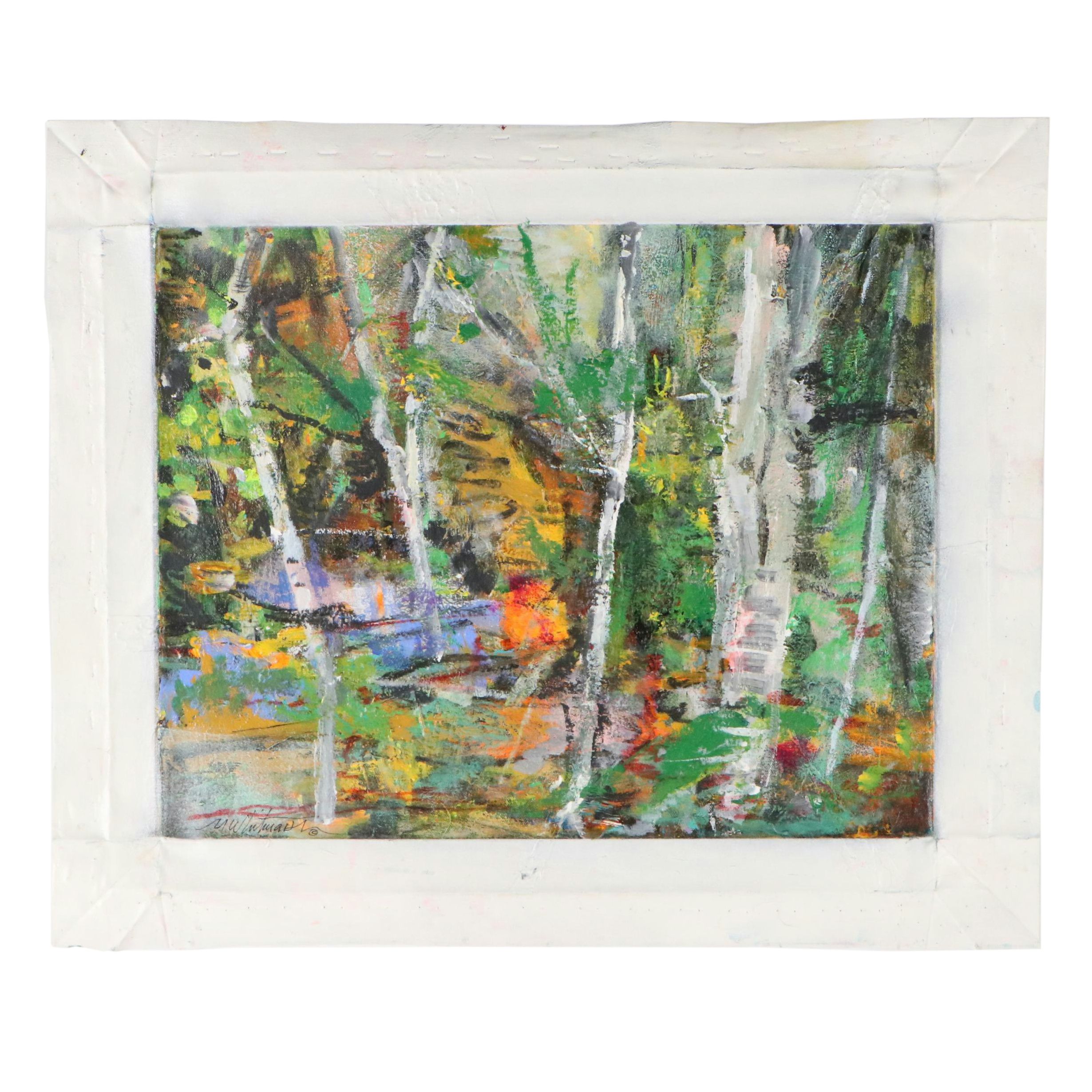 Mark Whitmarsh Acrylic Painting "Garden of Time," 2025