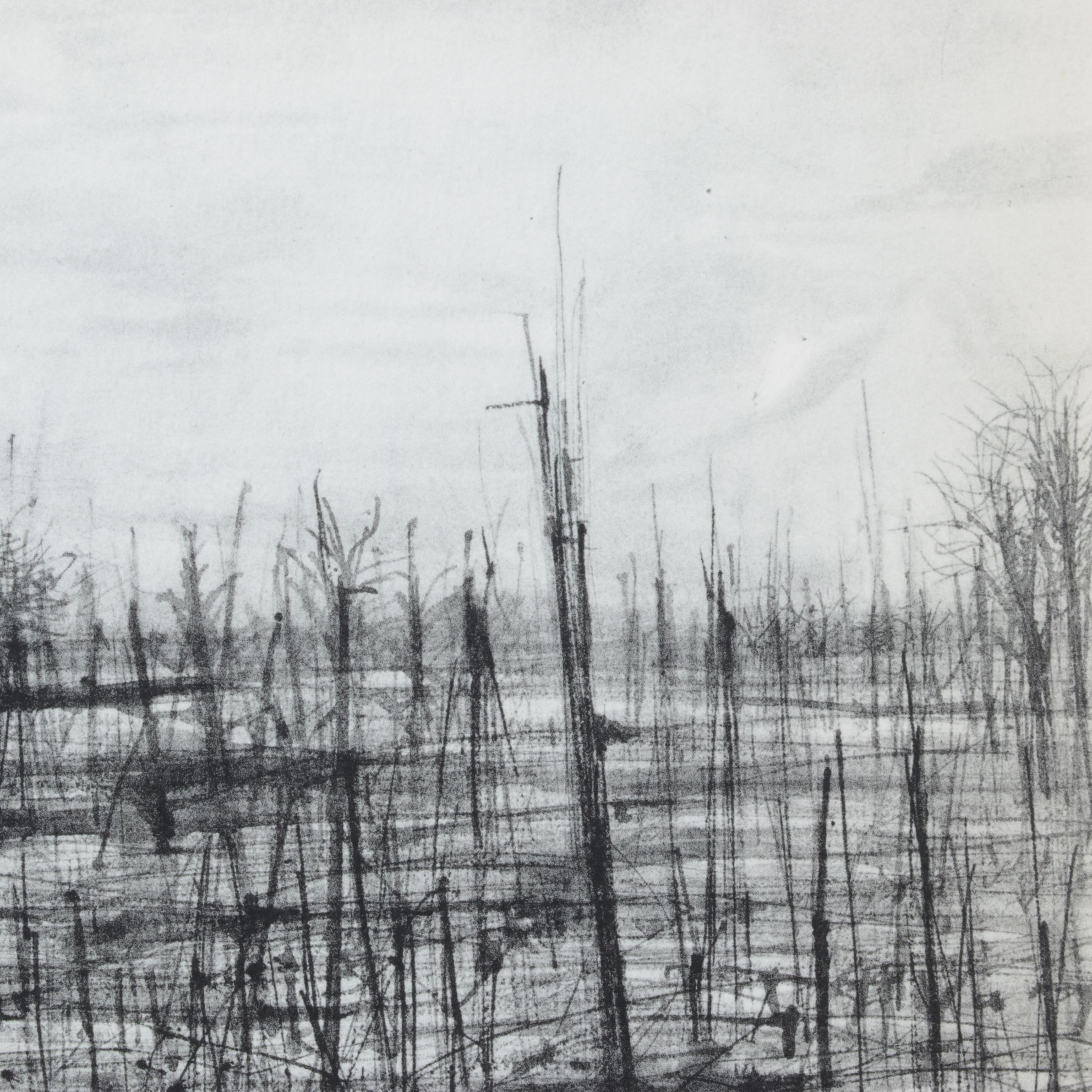 Jean Carzou Lithograph "La Fin du Tour" From "L'Apocalypse," 1959