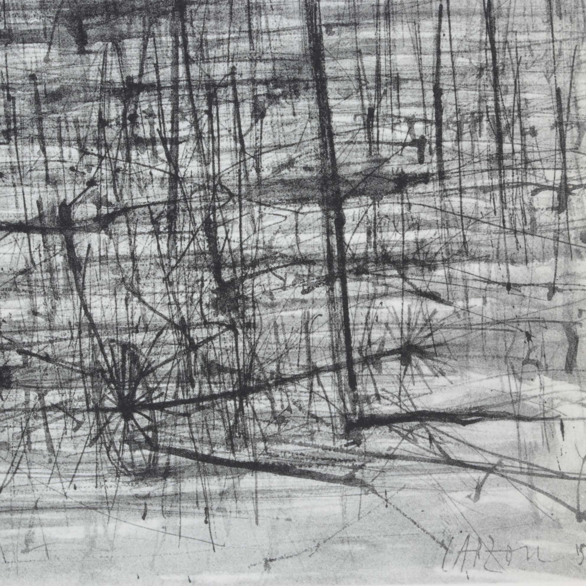 Jean Carzou Lithograph "La Fin du Tour" From "L'Apocalypse," 1959