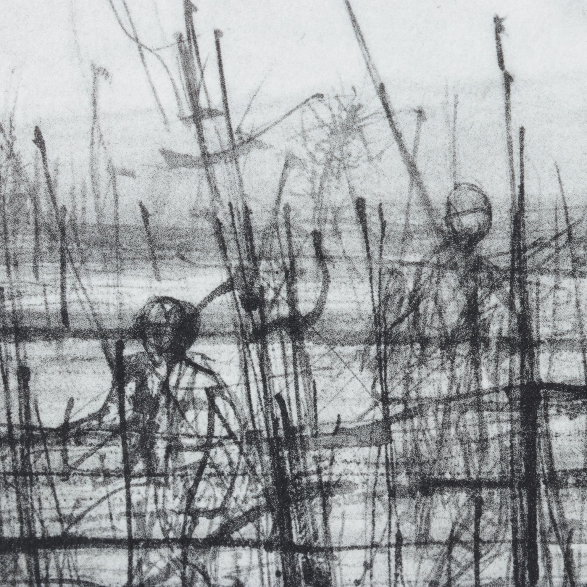 Jean Carzou Lithograph "La Fin du Tour" From "L'Apocalypse," 1959