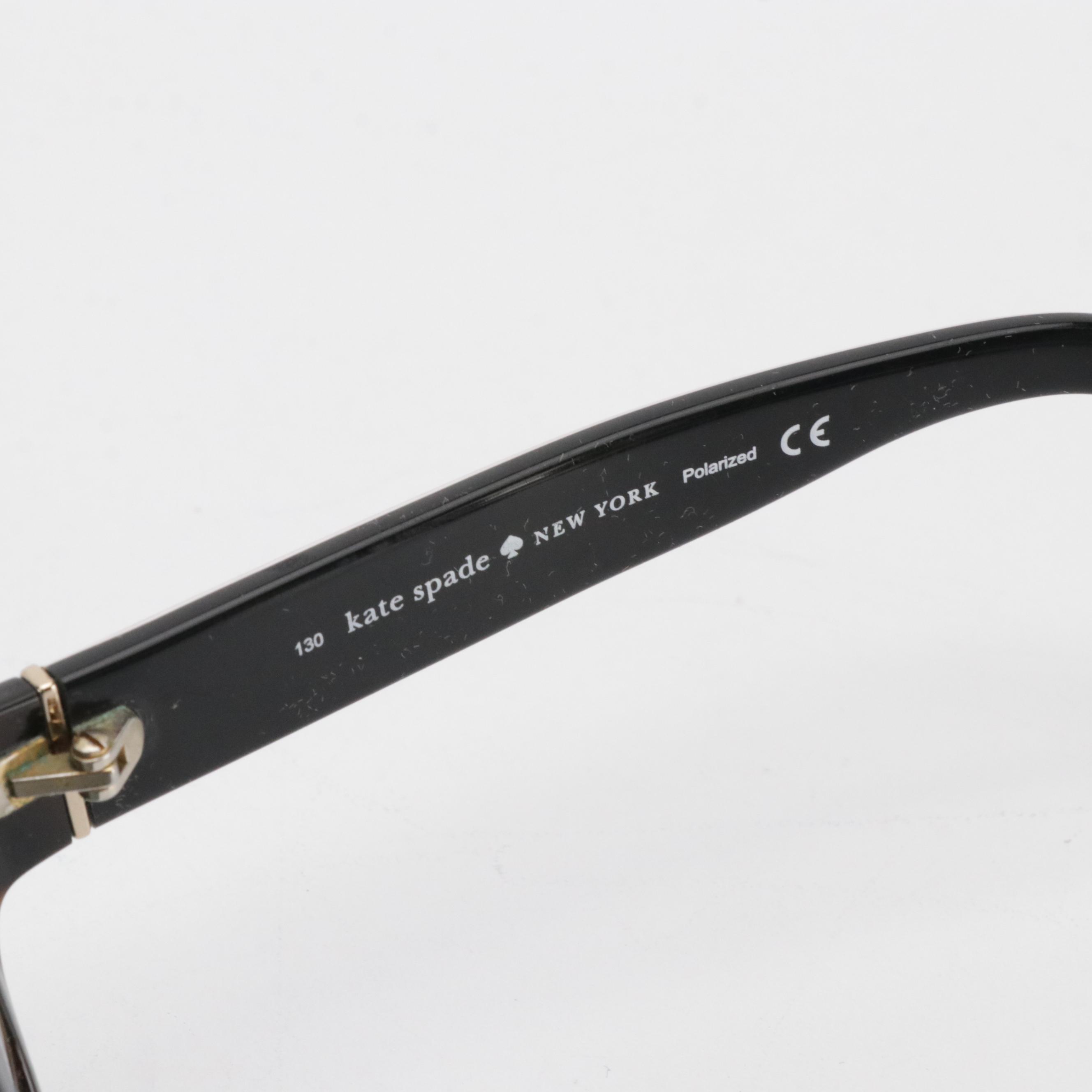 Kate Spade Silver Tone Idiom Bangle & Polarized Prescription Sunglasses w/ Case