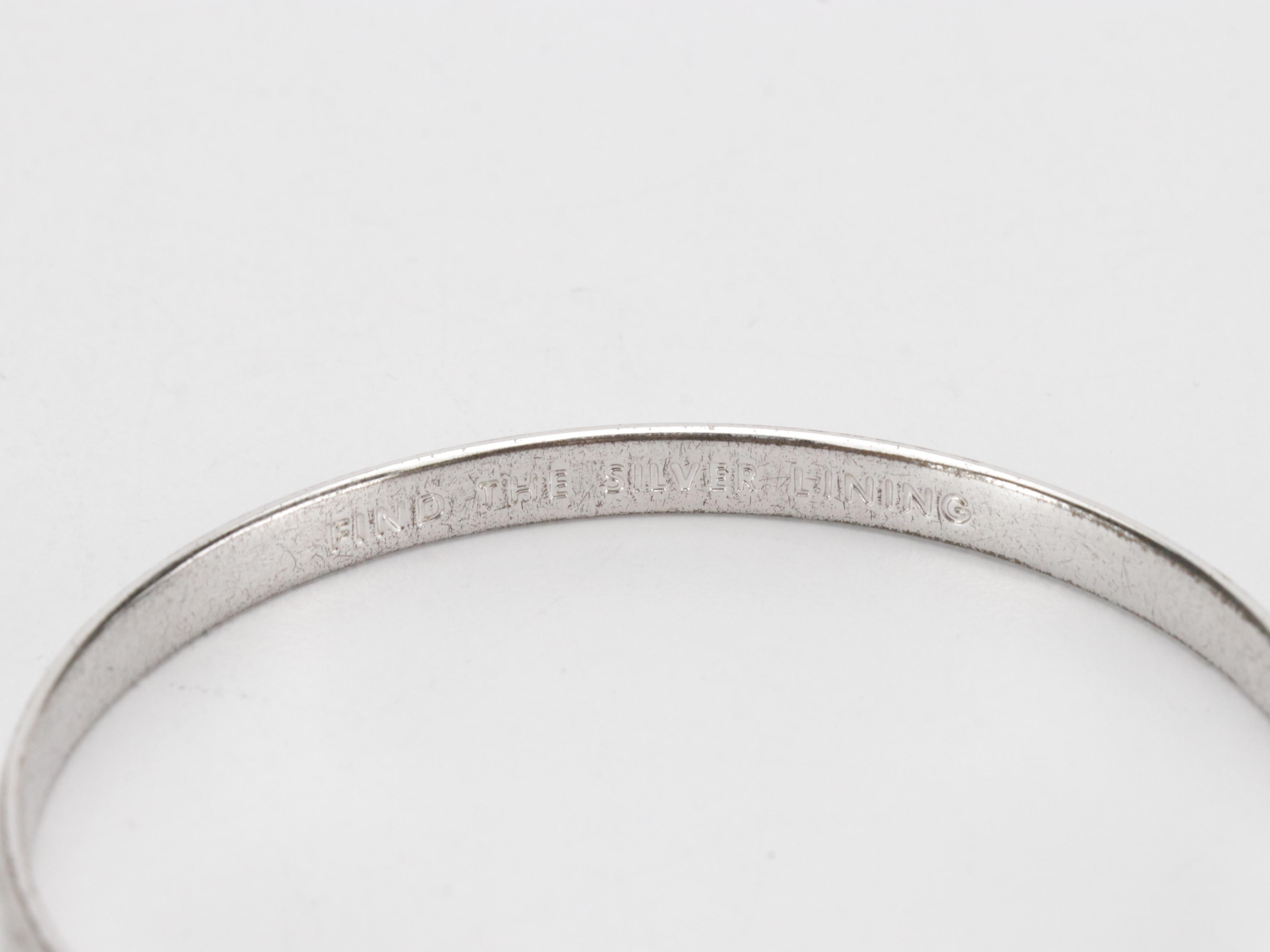 Kate Spade Silver Tone Idiom Bangle & Polarized Prescription Sunglasses w/ Case