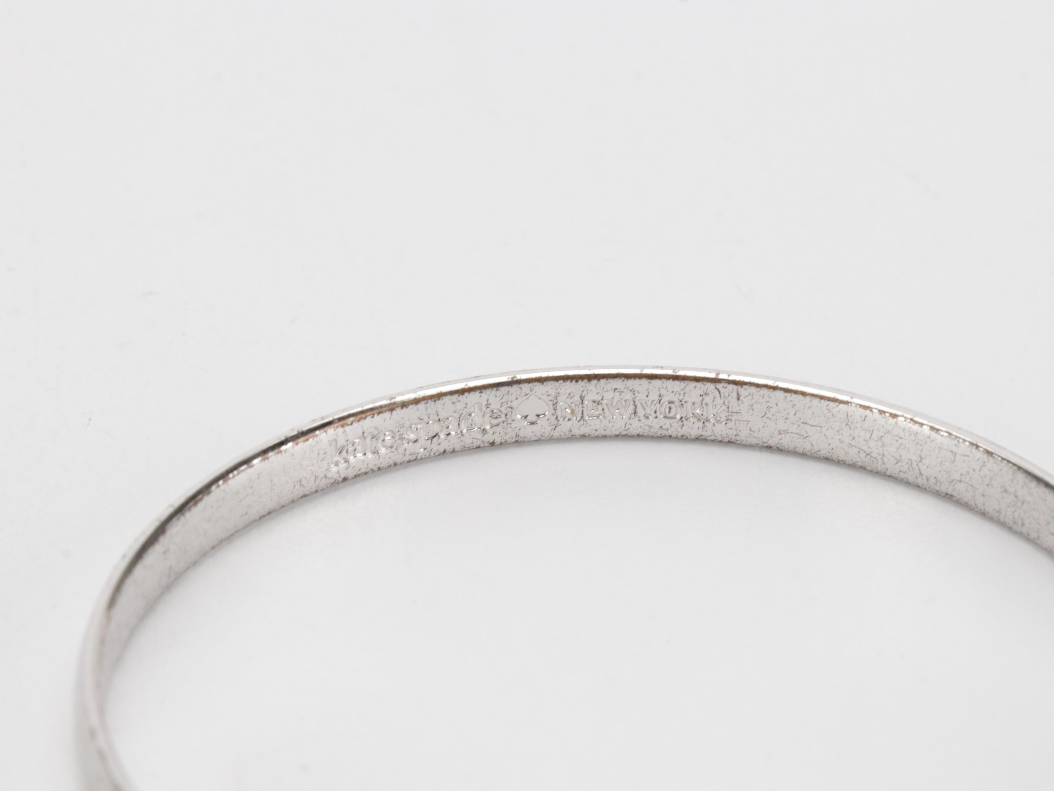 Kate Spade Silver Tone Idiom Bangle & Polarized Prescription Sunglasses w/ Case