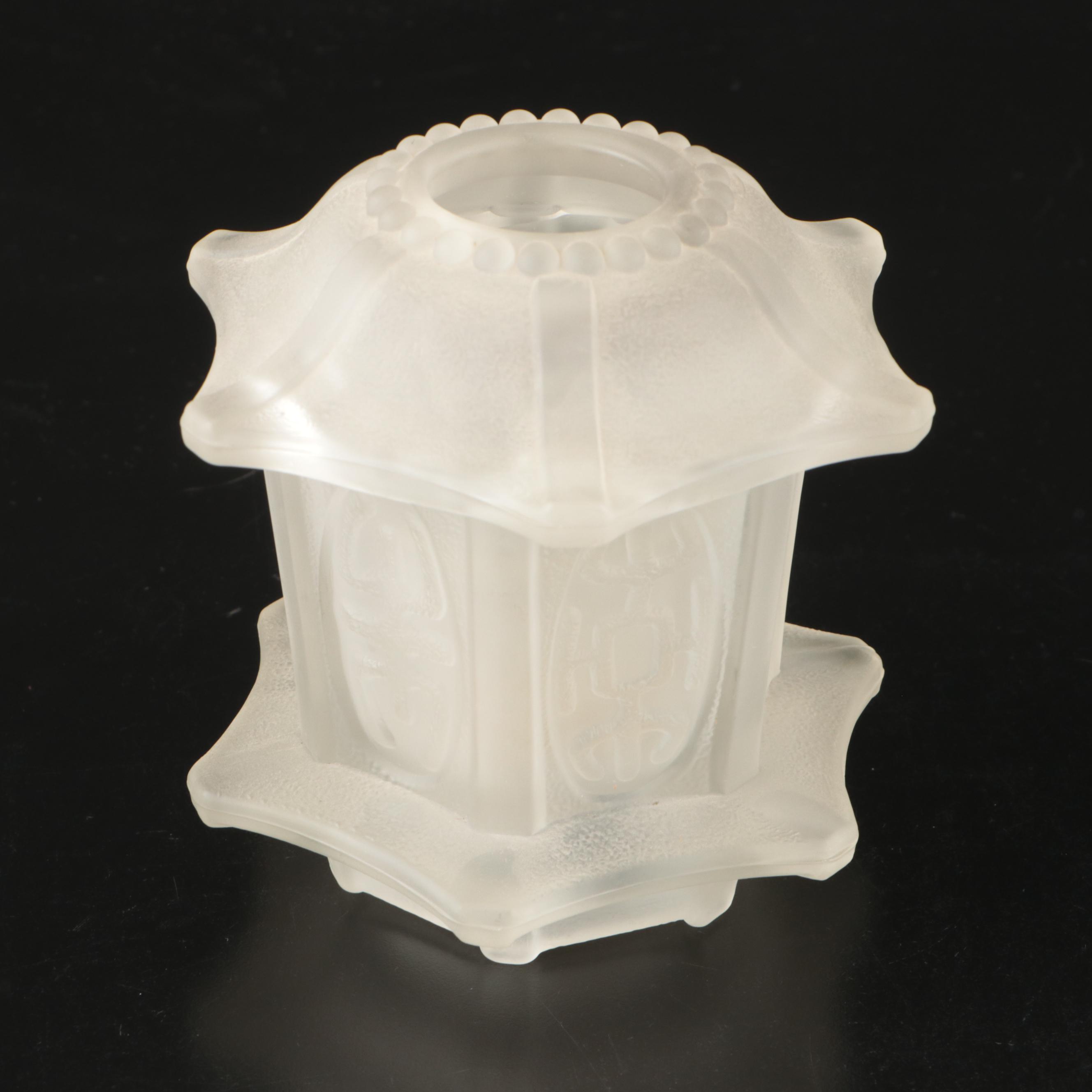 Vintage Pagoda Satin Glass Fairy Lamps