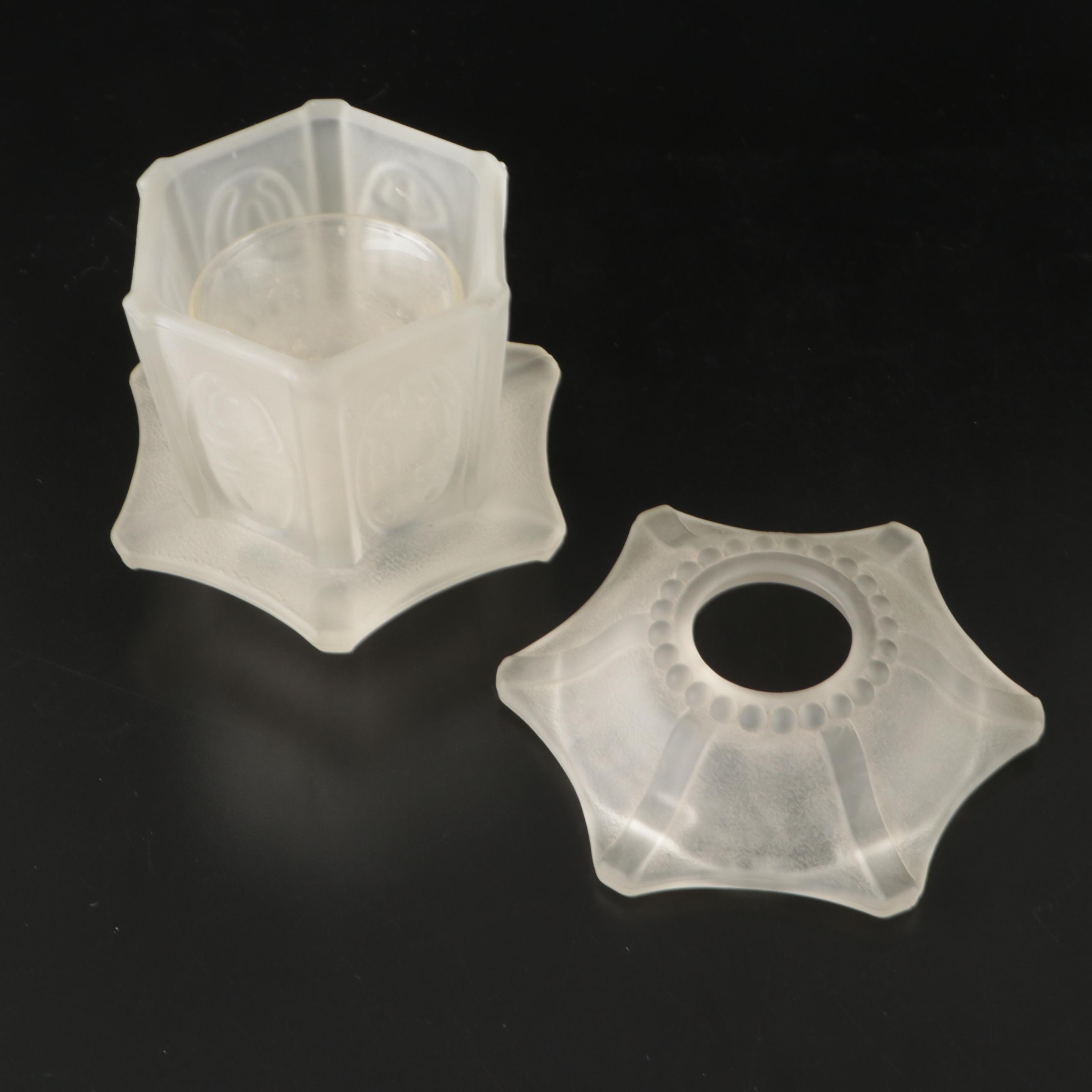 Vintage Pagoda Satin Glass Fairy Lamps