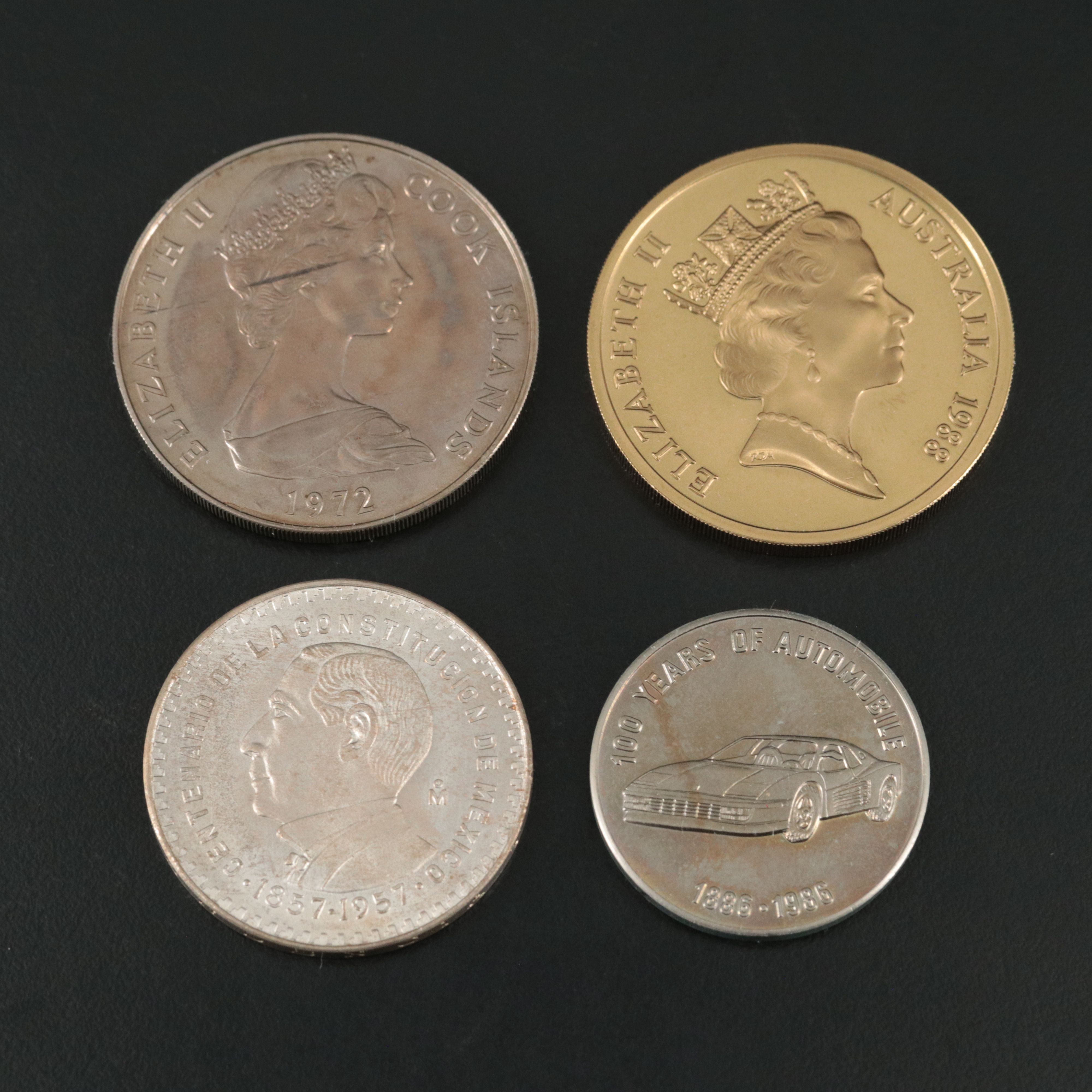 Four Different Uncirculated World Coins