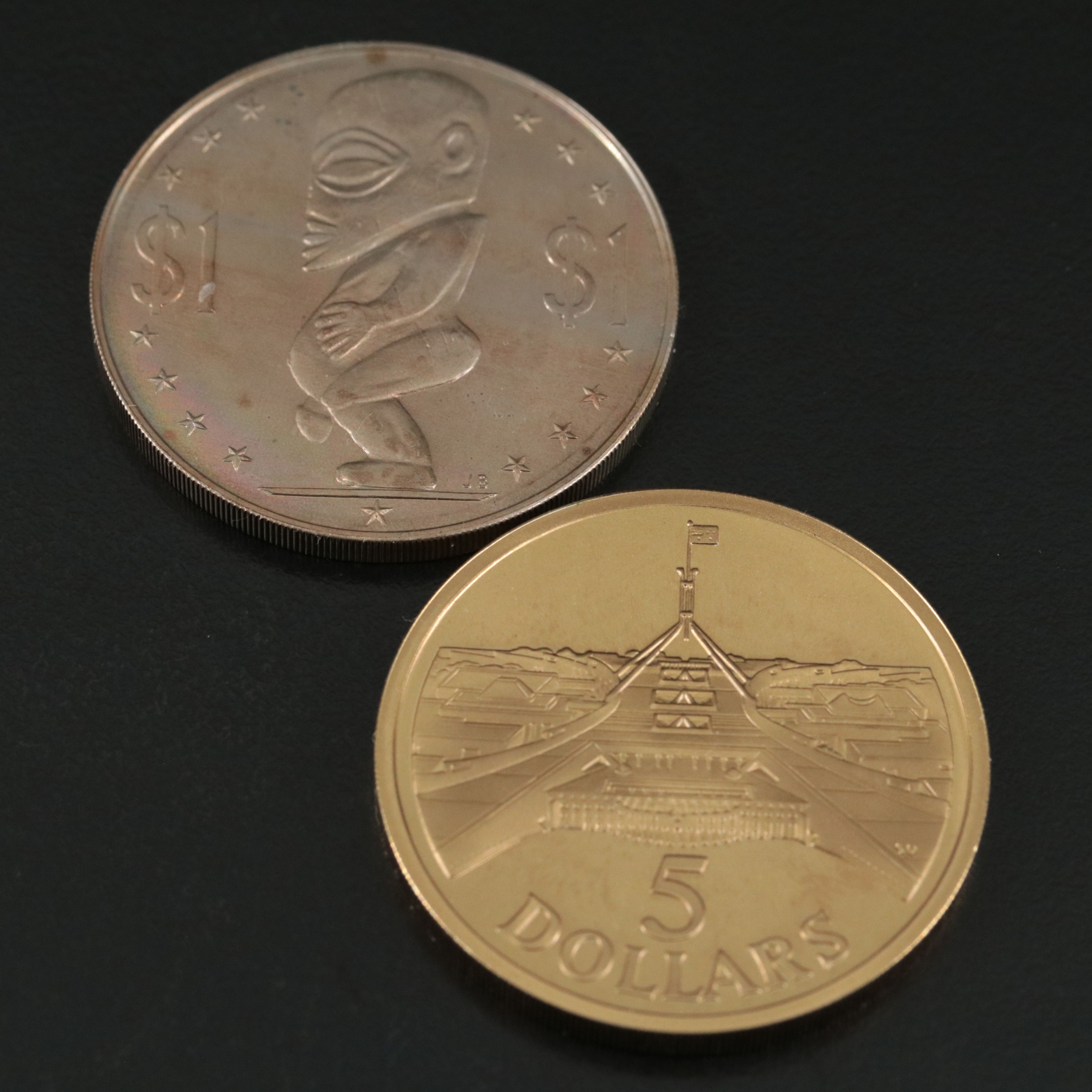 Four Different Uncirculated World Coins