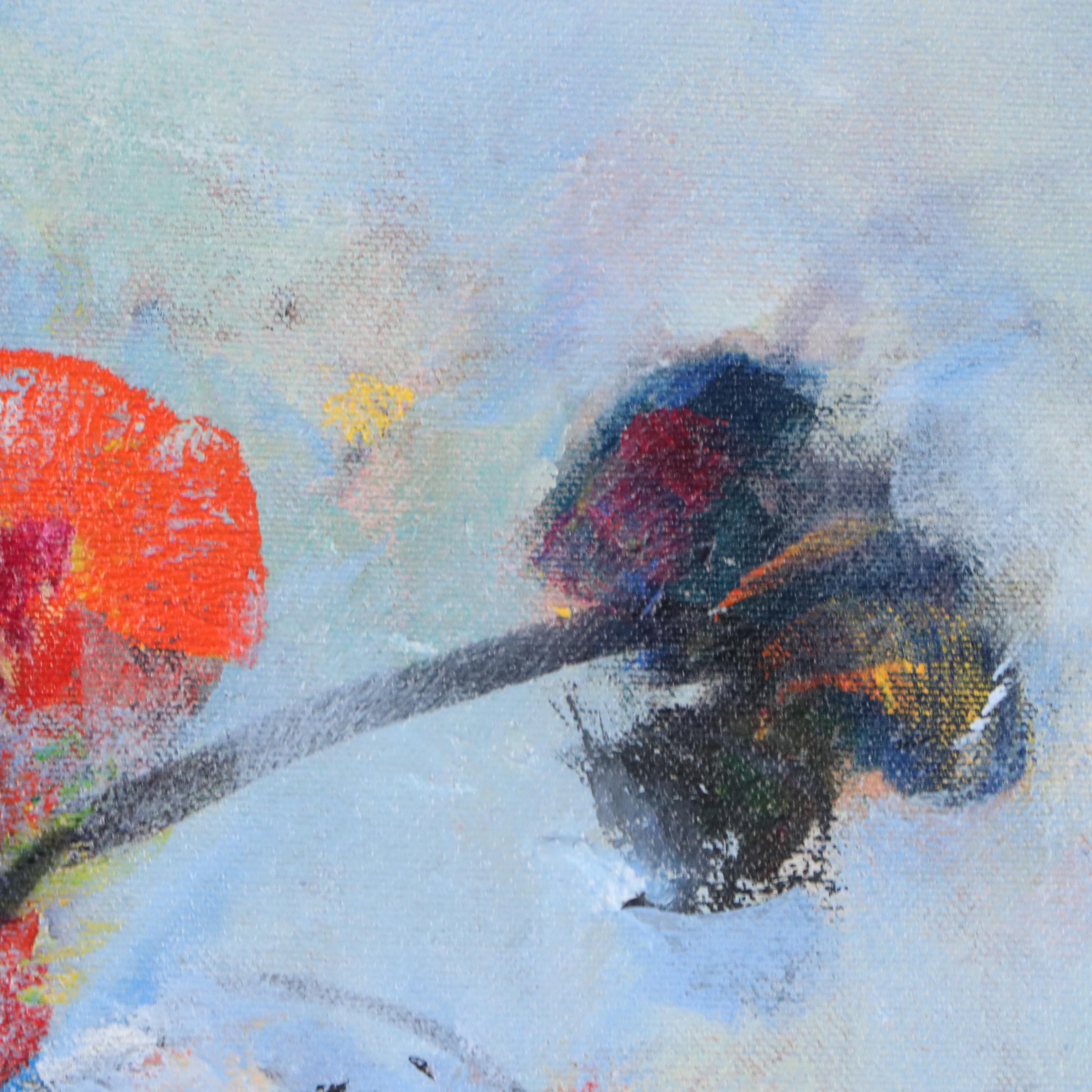 Mark Whitmarsh Acrylic Painting "Blue Vase," 2025