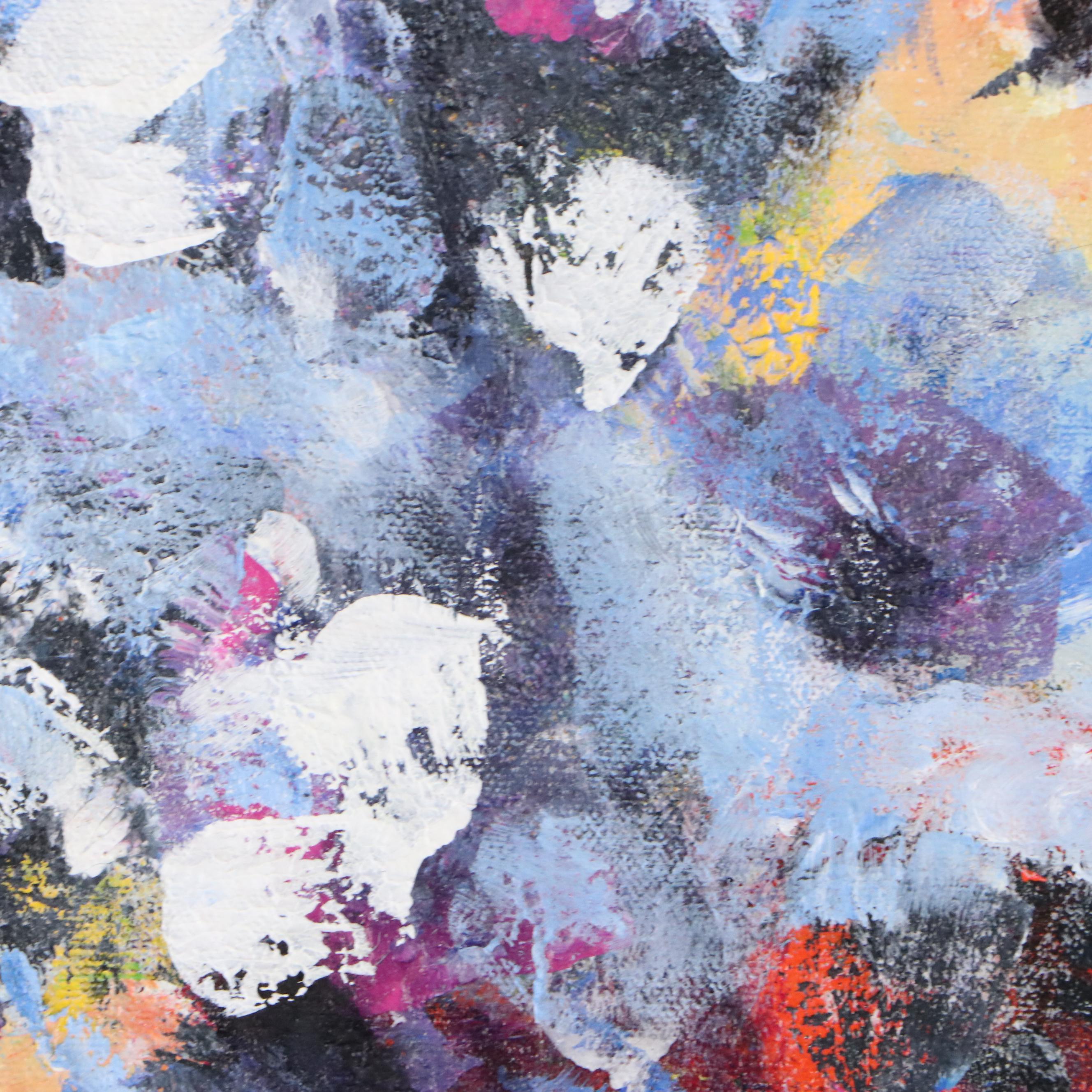 Mark Whitmarsh Acrylic Painting "Blue Vase," 2025