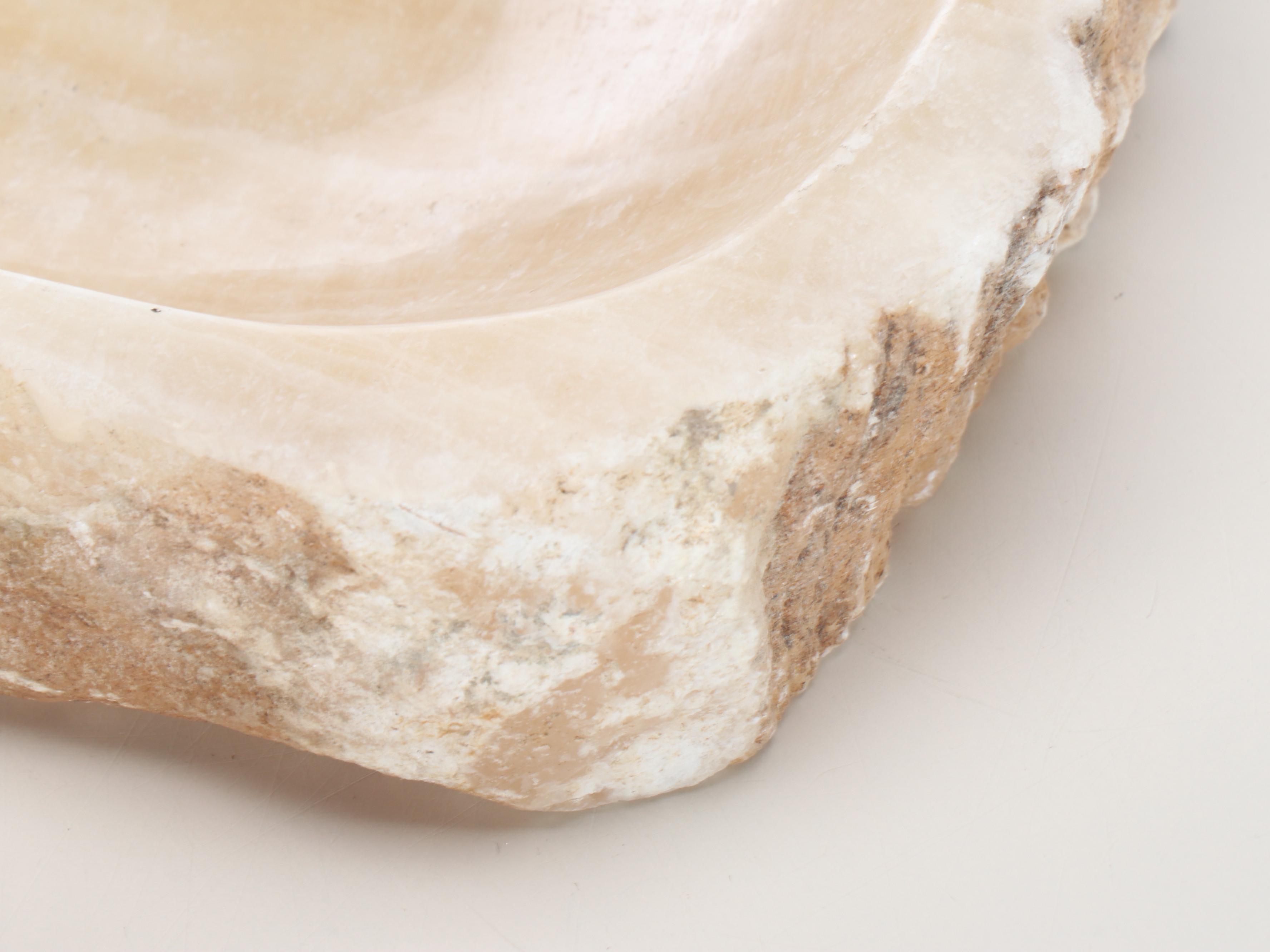 Polished Banded Caclite Trays with Natural Edges