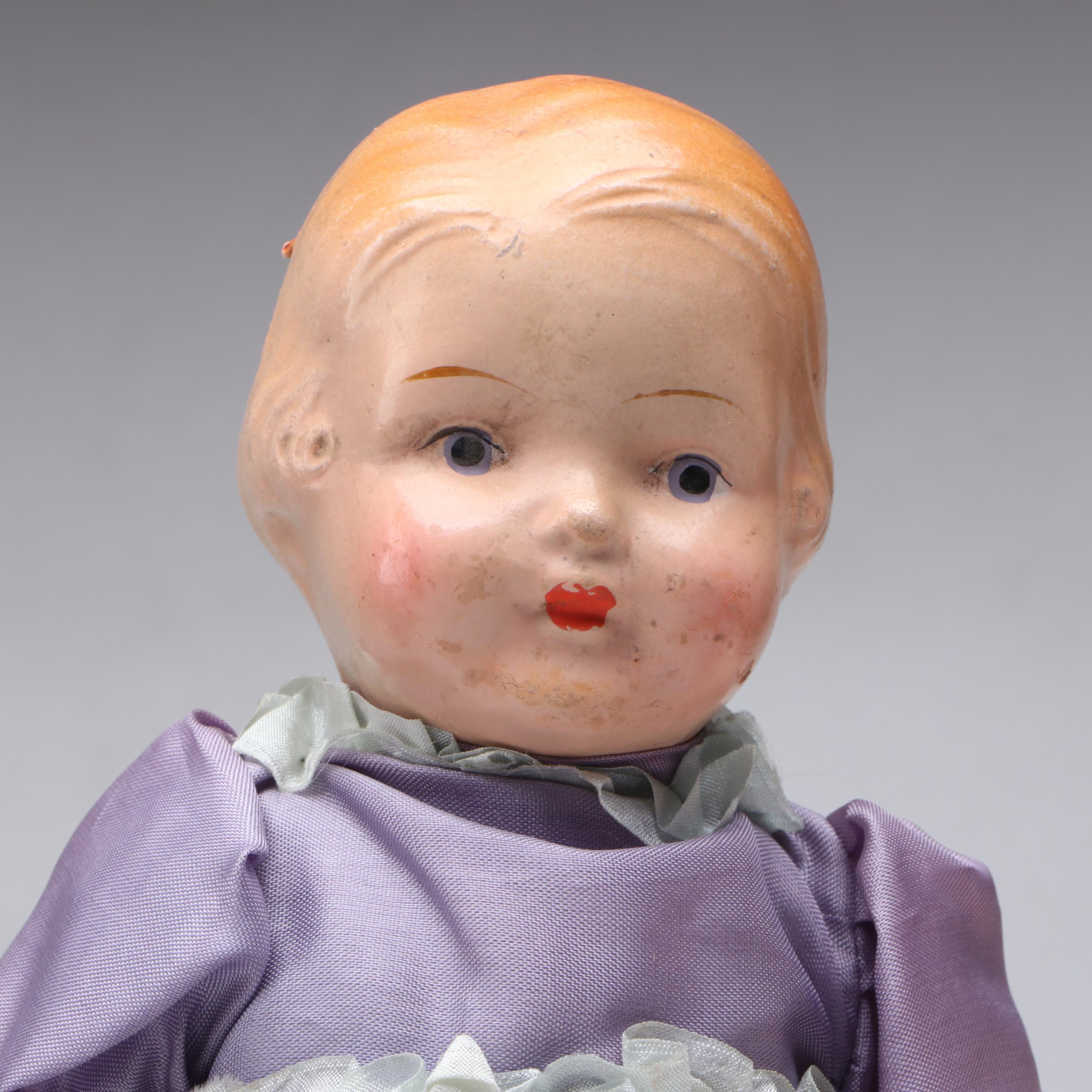 Composite Sleepy Eye Doll, Dutch Boy and Other Baby Dolls, Early to Mid-20th C.