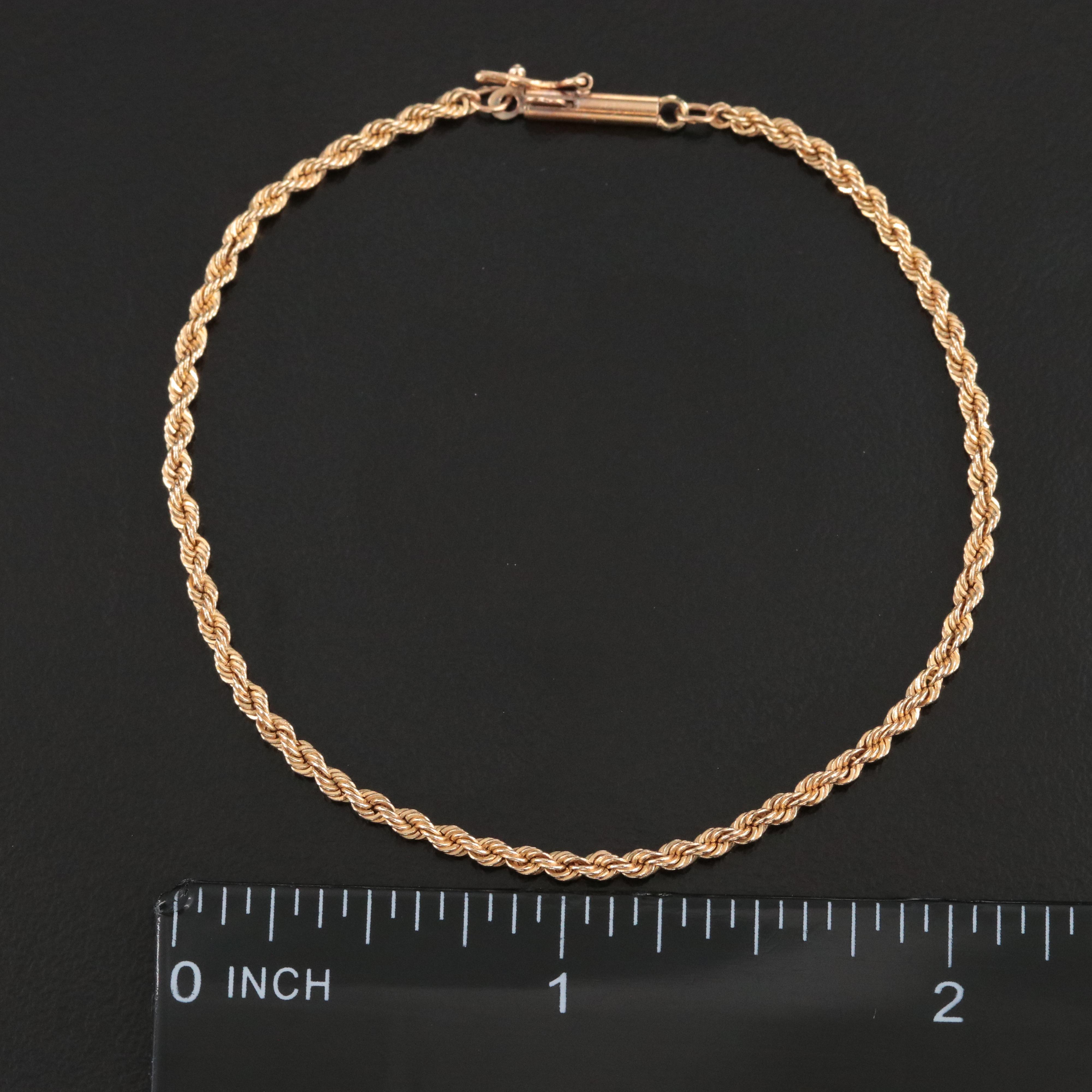 14K Rope Bracelet