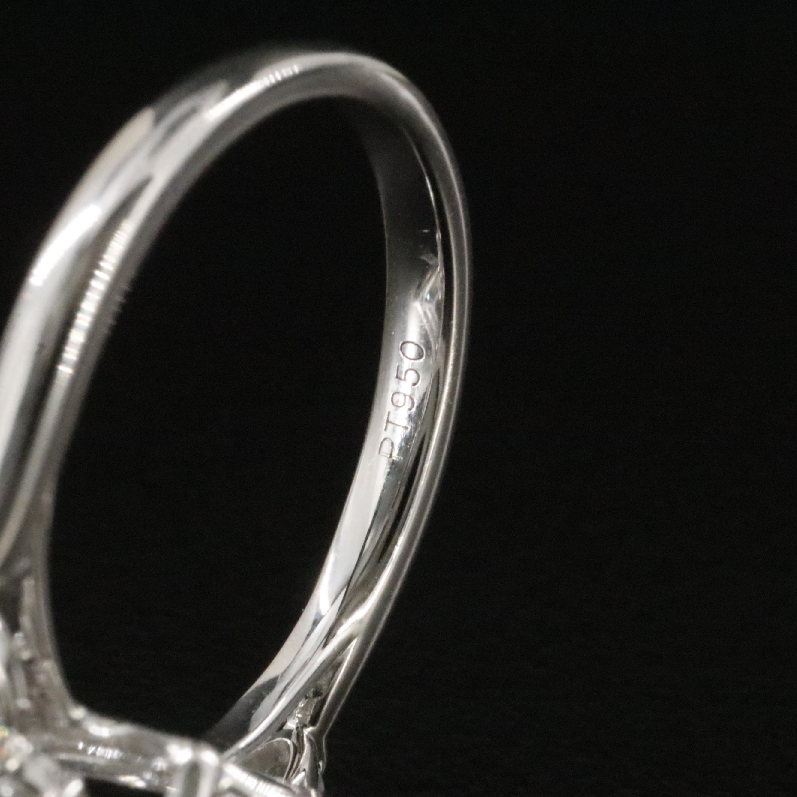 Platinum 4.52 CTW Lab Grown Diamond Ring with IGI Report