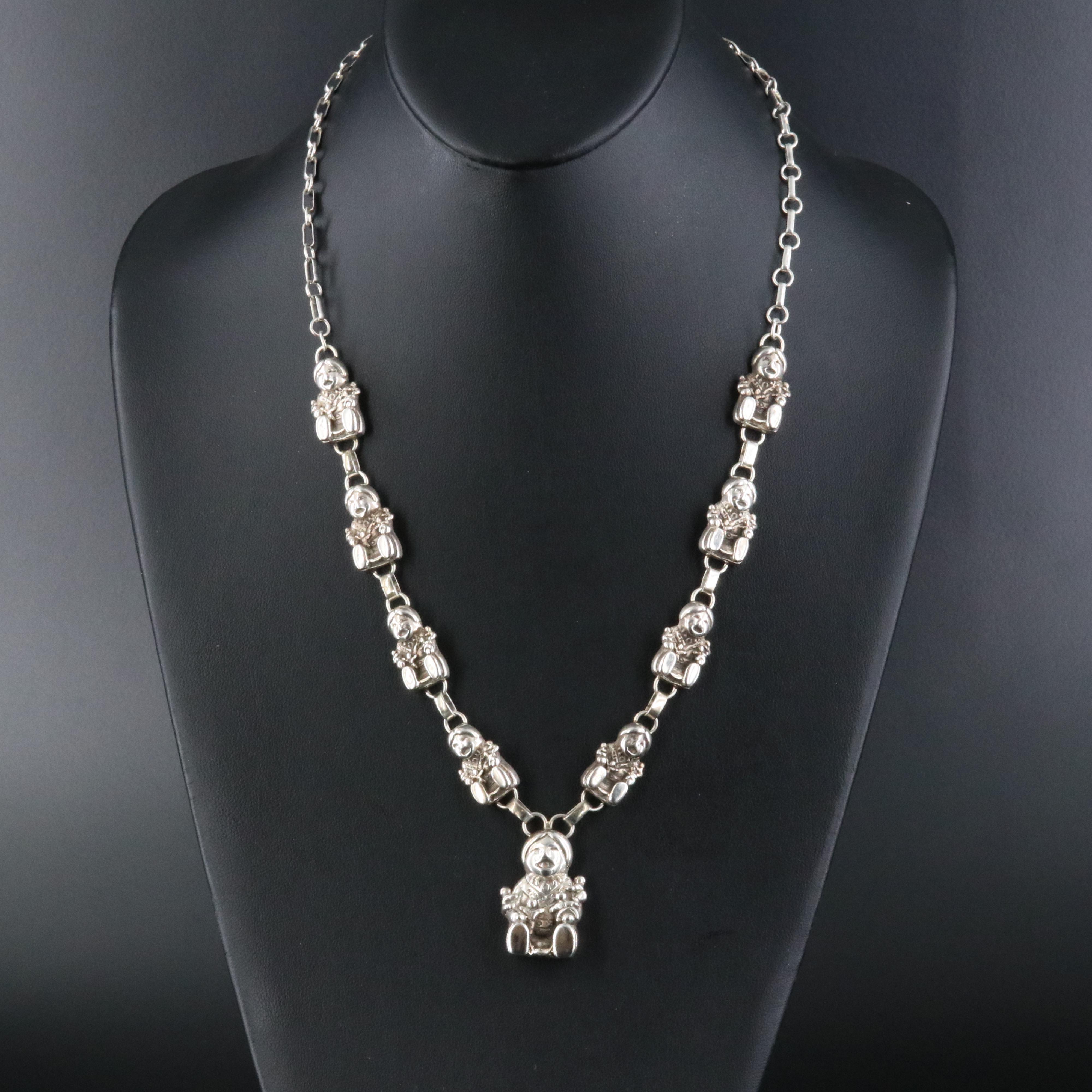 Carol Felley Sterling Story Teller Necklace