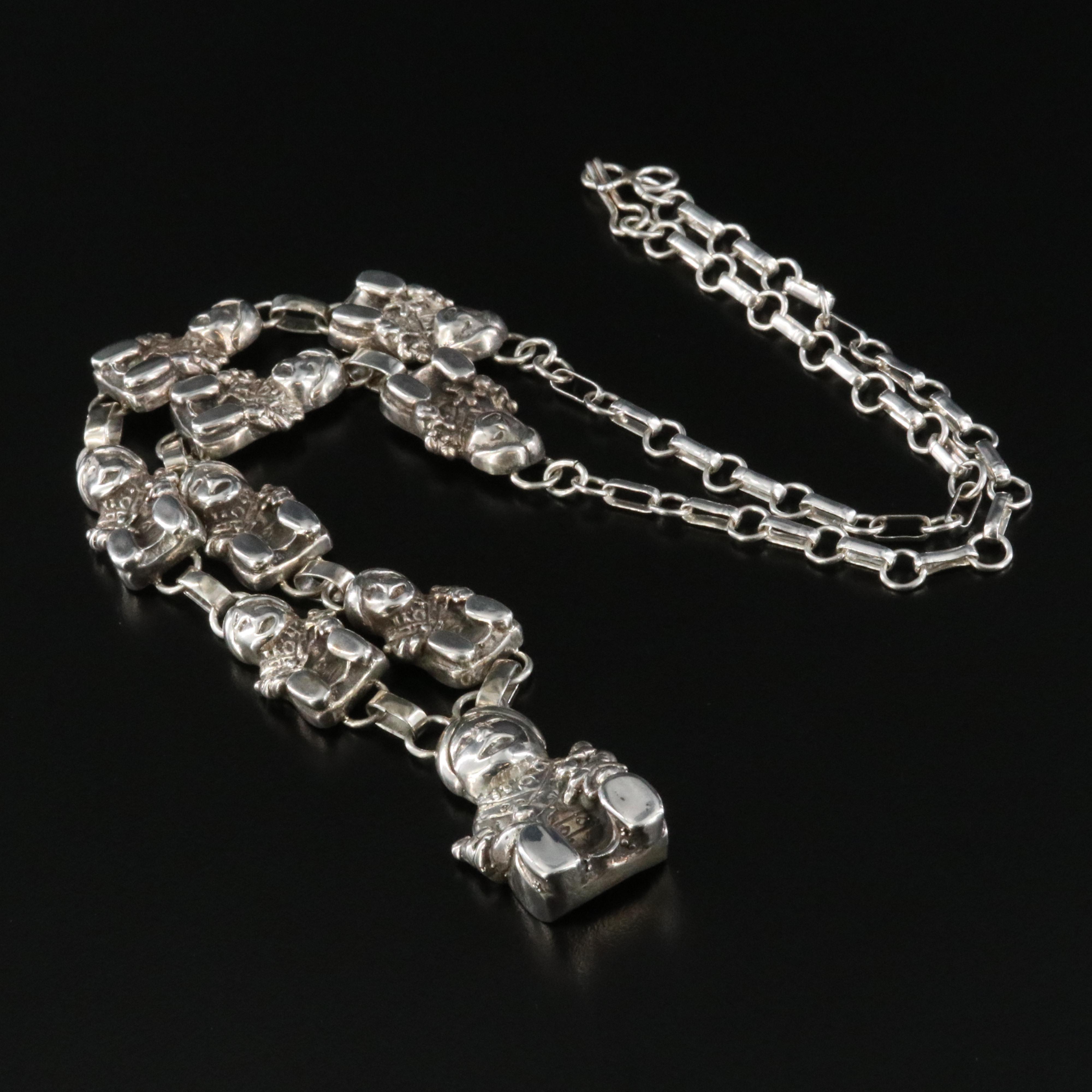 Carol Felley Sterling Story Teller Necklace