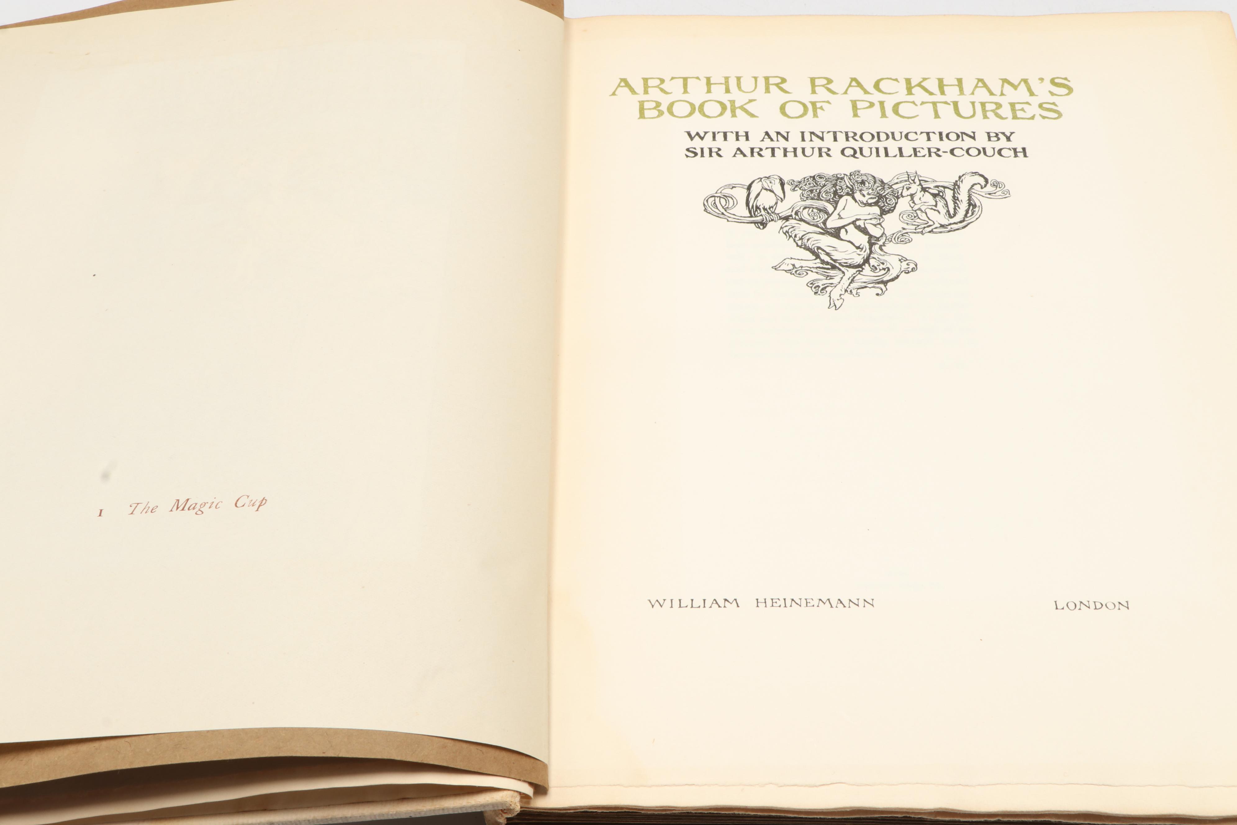Signed Limited Edition "Arthur Rackham's Book of Pictures," 1913