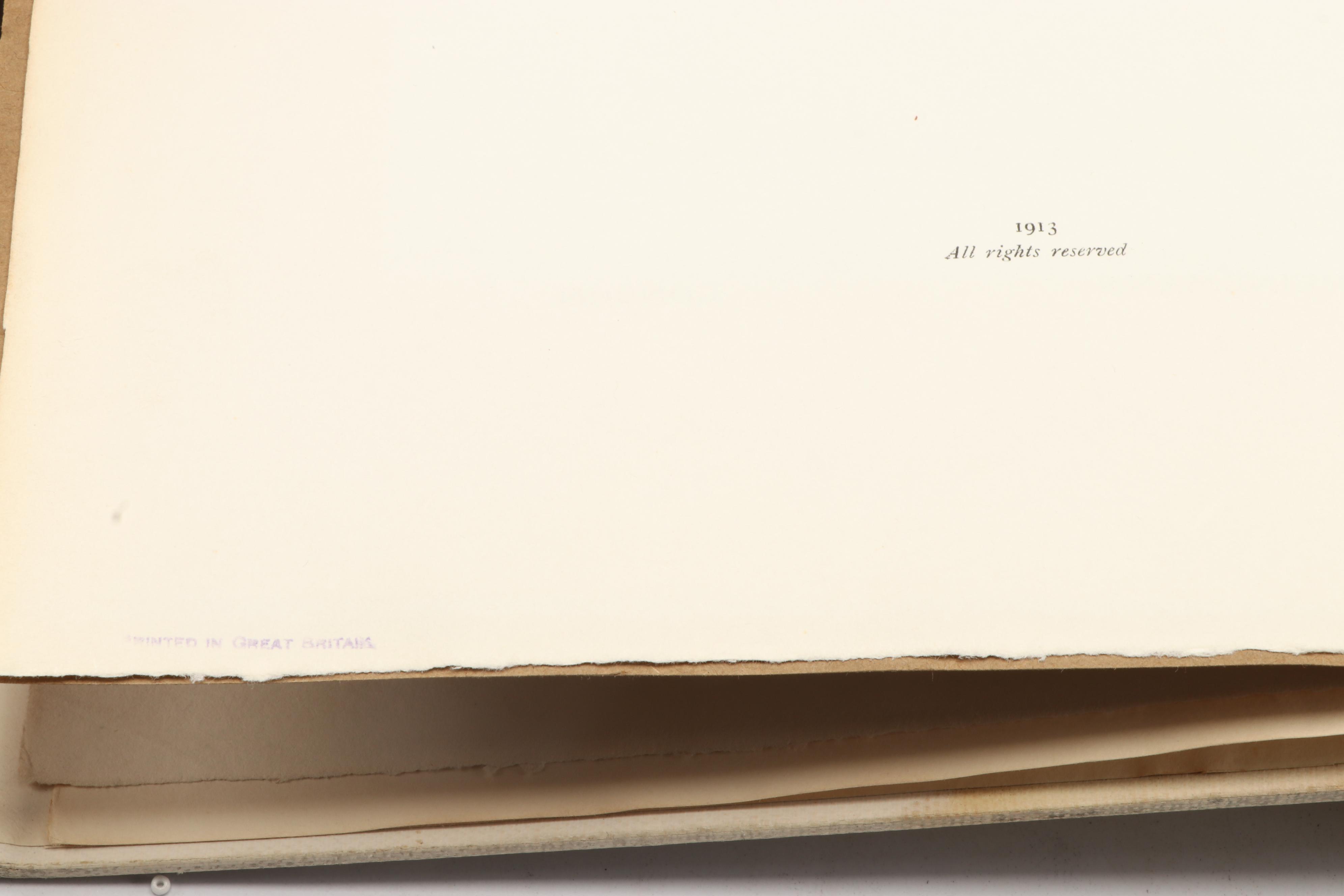 Signed Limited Edition "Arthur Rackham's Book of Pictures," 1913