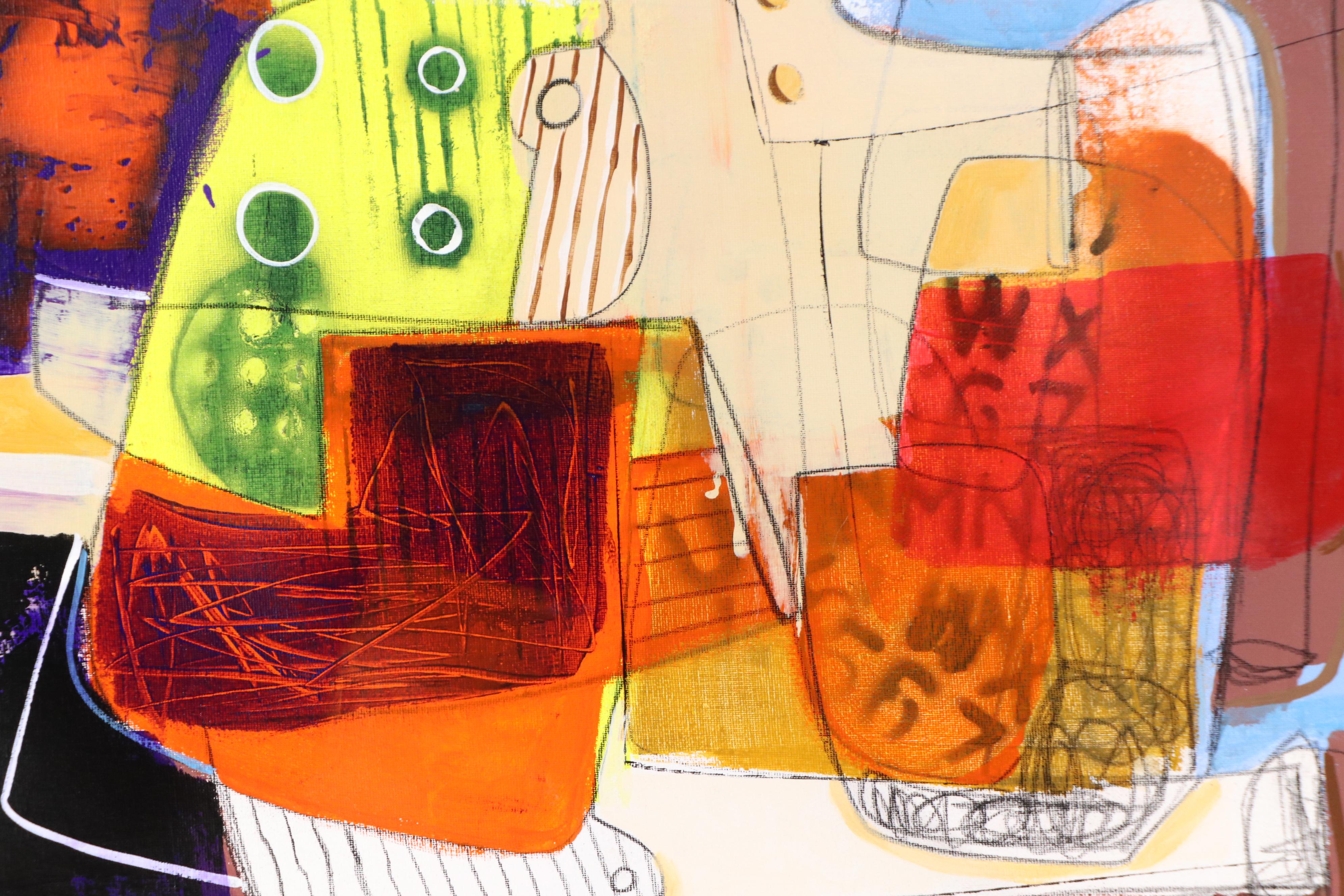 Michel Blázquez Abstract Acrylic Painting, 2025