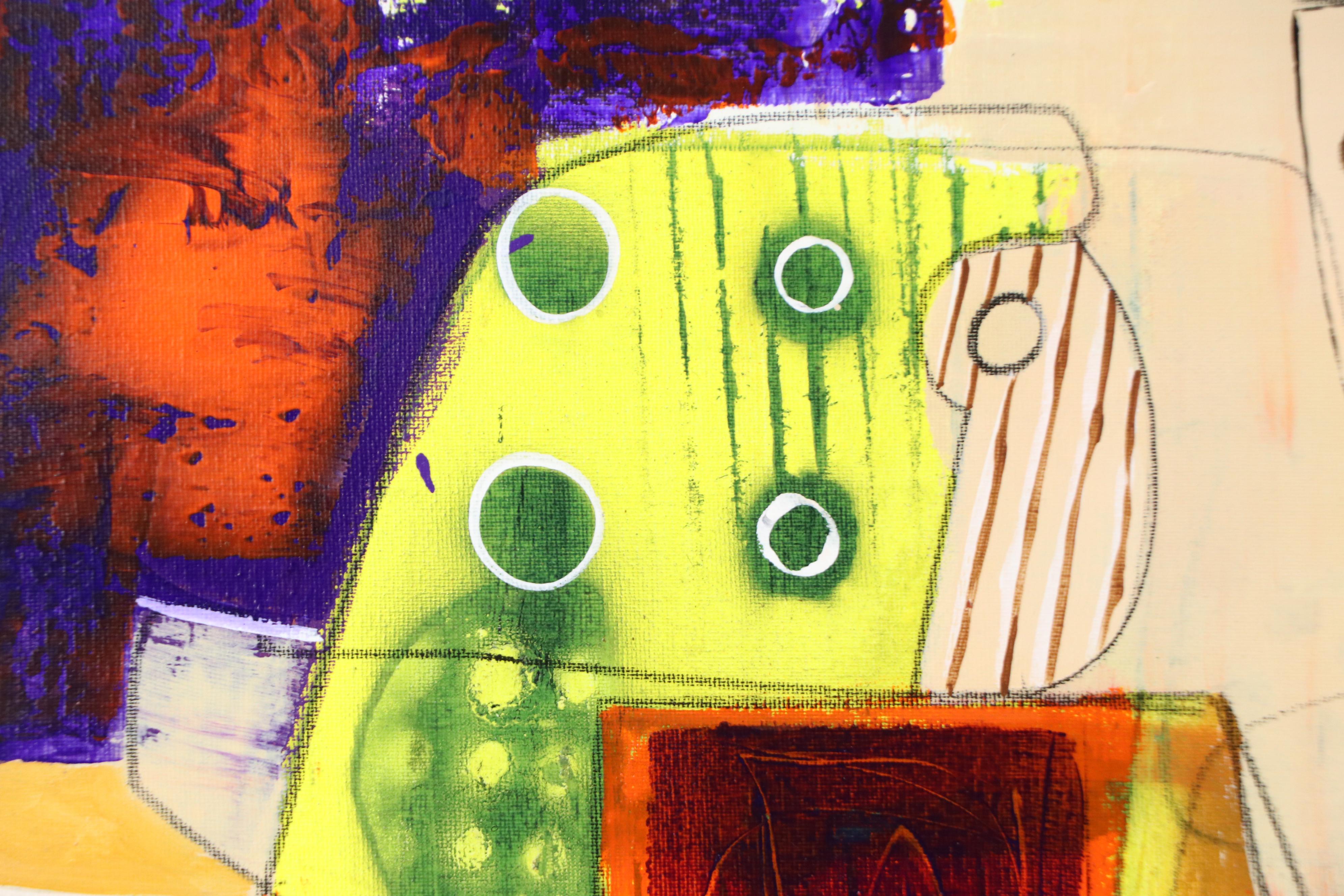 Michel Blázquez Abstract Acrylic Painting, 2025