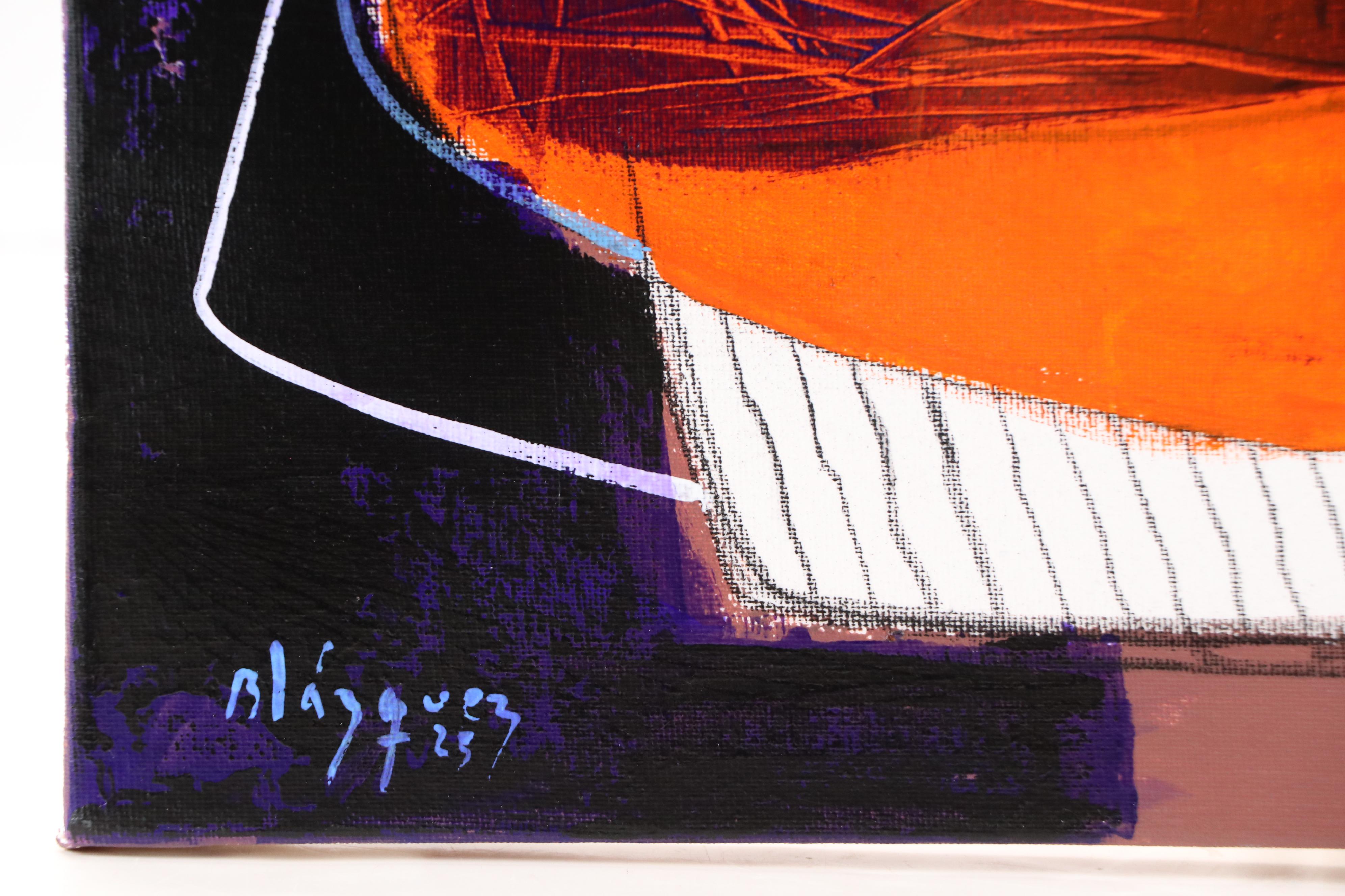 Michel Blázquez Abstract Acrylic Painting, 2025